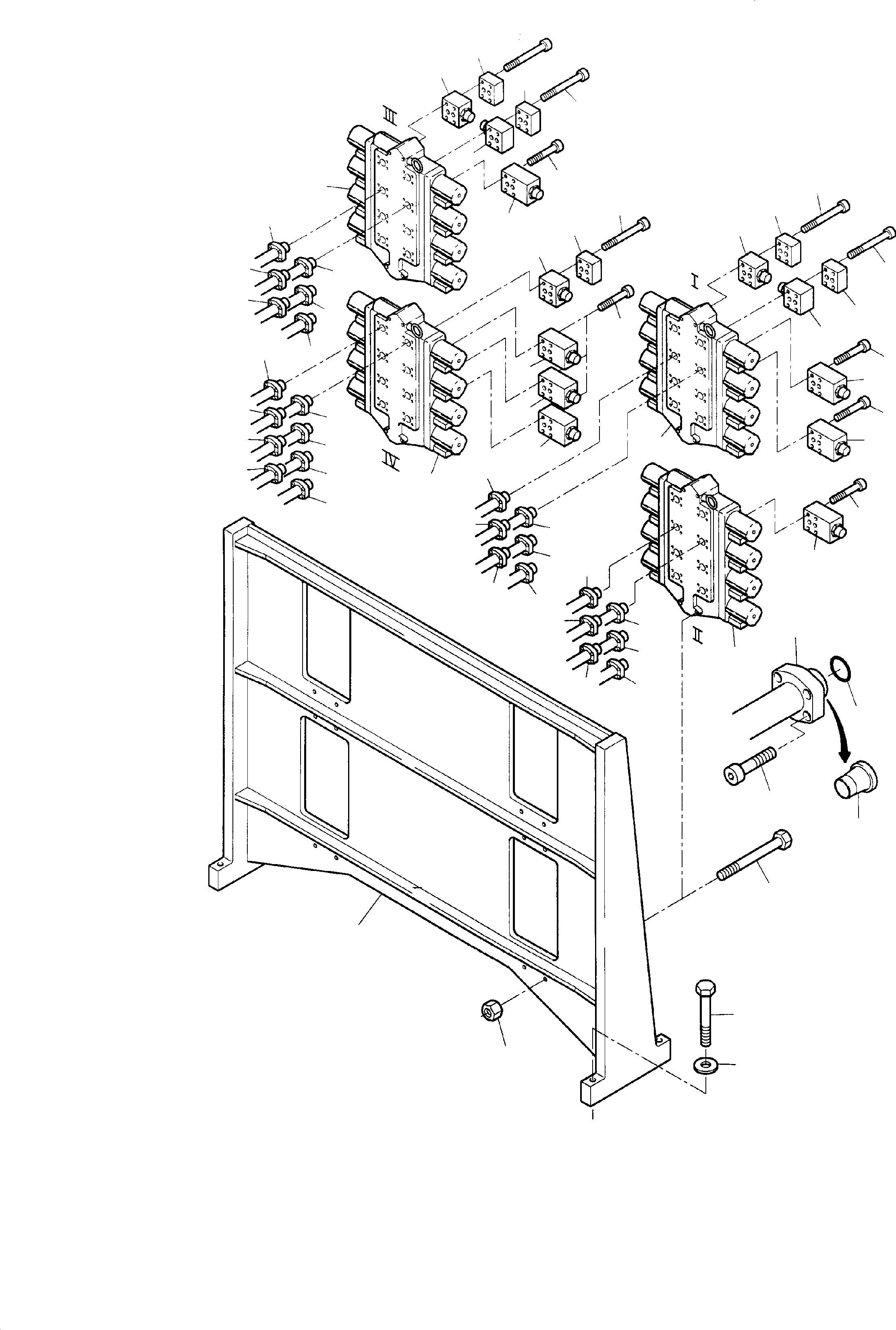 Excavators Mining Komatsu / PC8000-1E S/N 12022(G12022) / Control Blocks Arr.(113-1840a : 113-1840a)