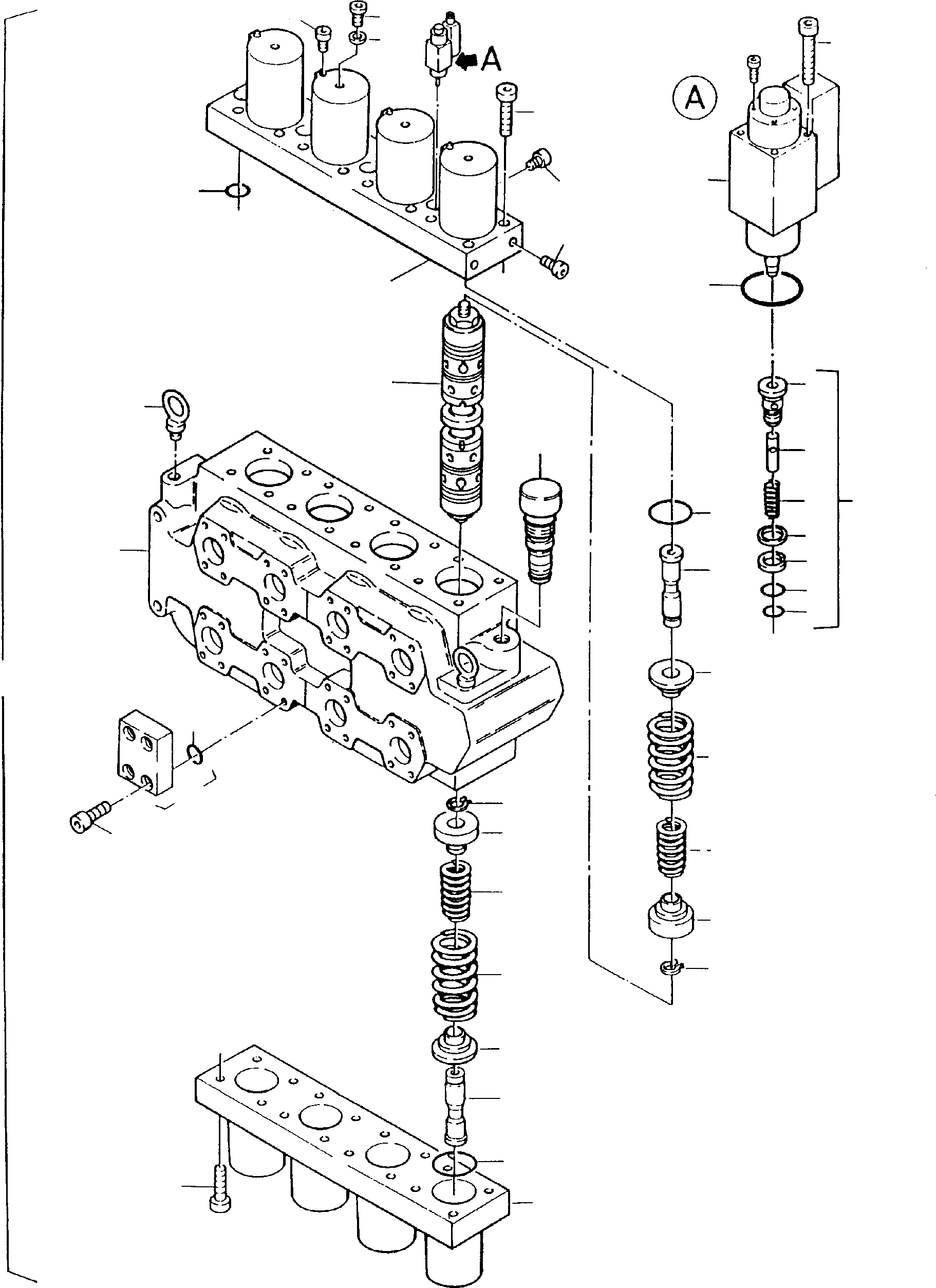 Excavators Mining Komatsu / PC8000-1E S/N 12022(G12022) / 4-Fold Control Block(090-0393a : 090-0393a)