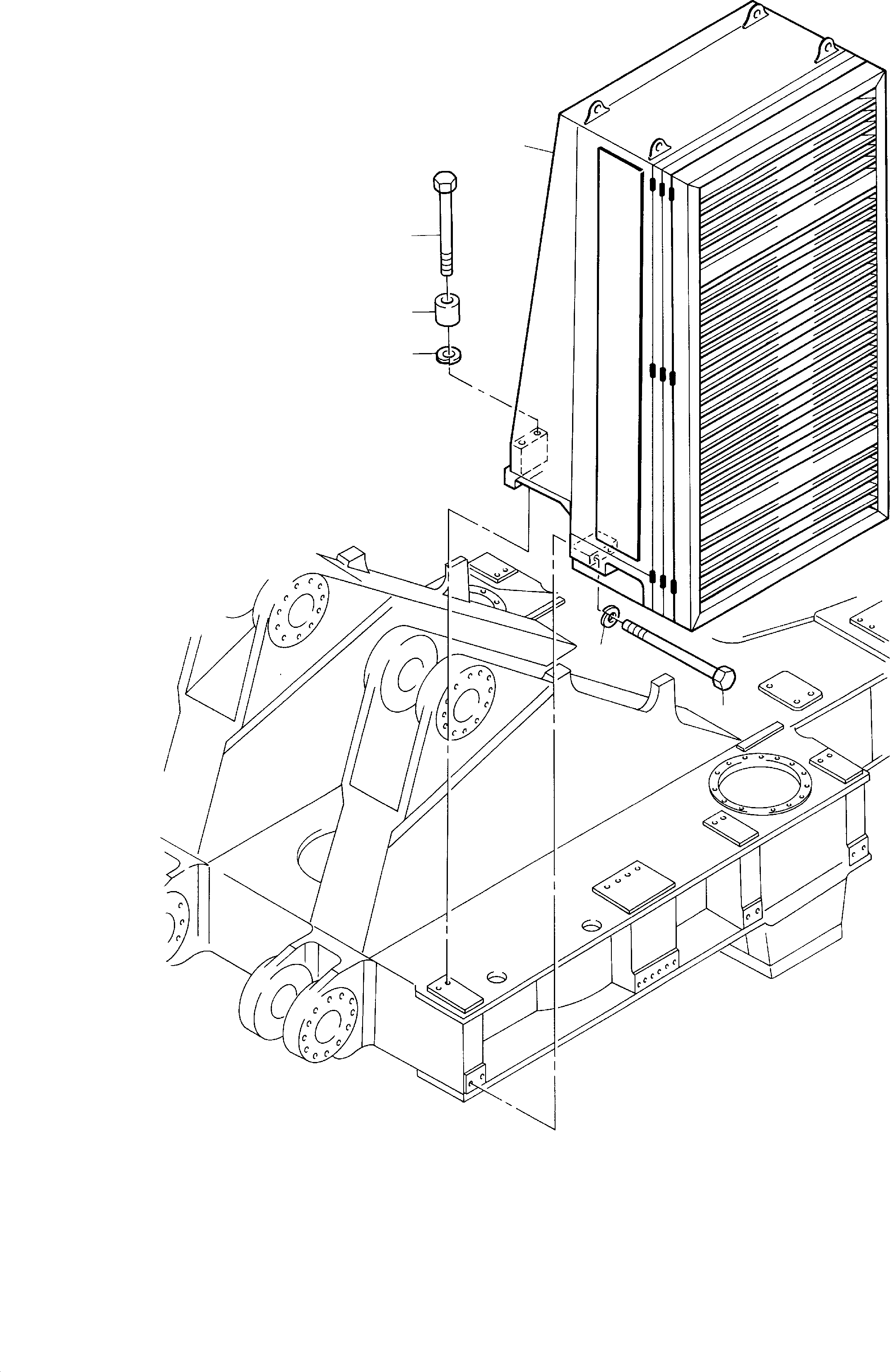 Excavators Mining Komatsu / PC8000-1E S/N 12022(G12022) / Oil Cooler System Arr.(113-1810a : 113-1810a)