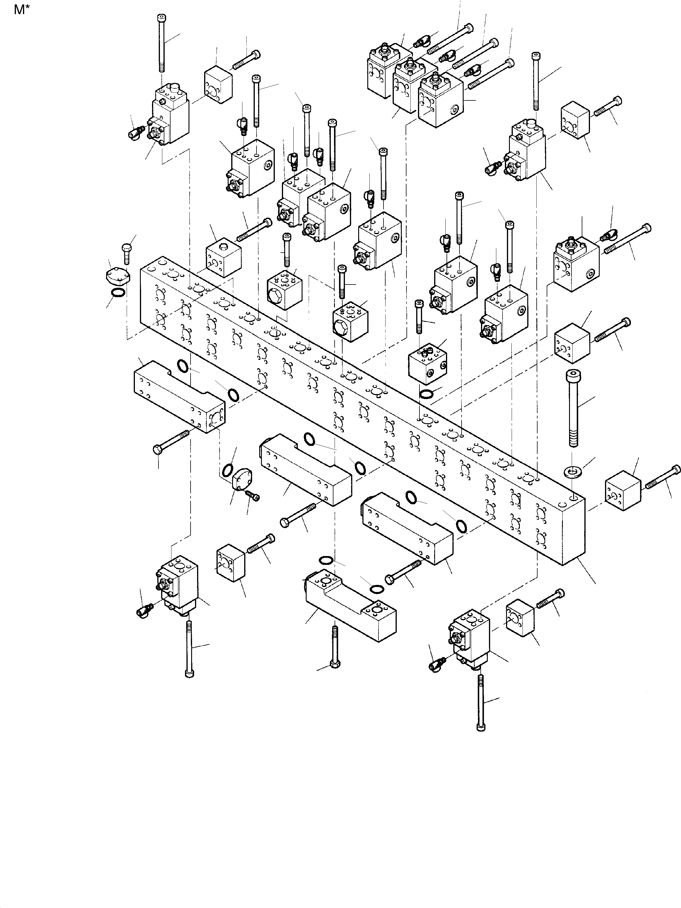Excavators Mining Komatsu / PC8000-1E S/N 12022(G12022) / Manifold Arr.(113-1844b : 113-1844b)