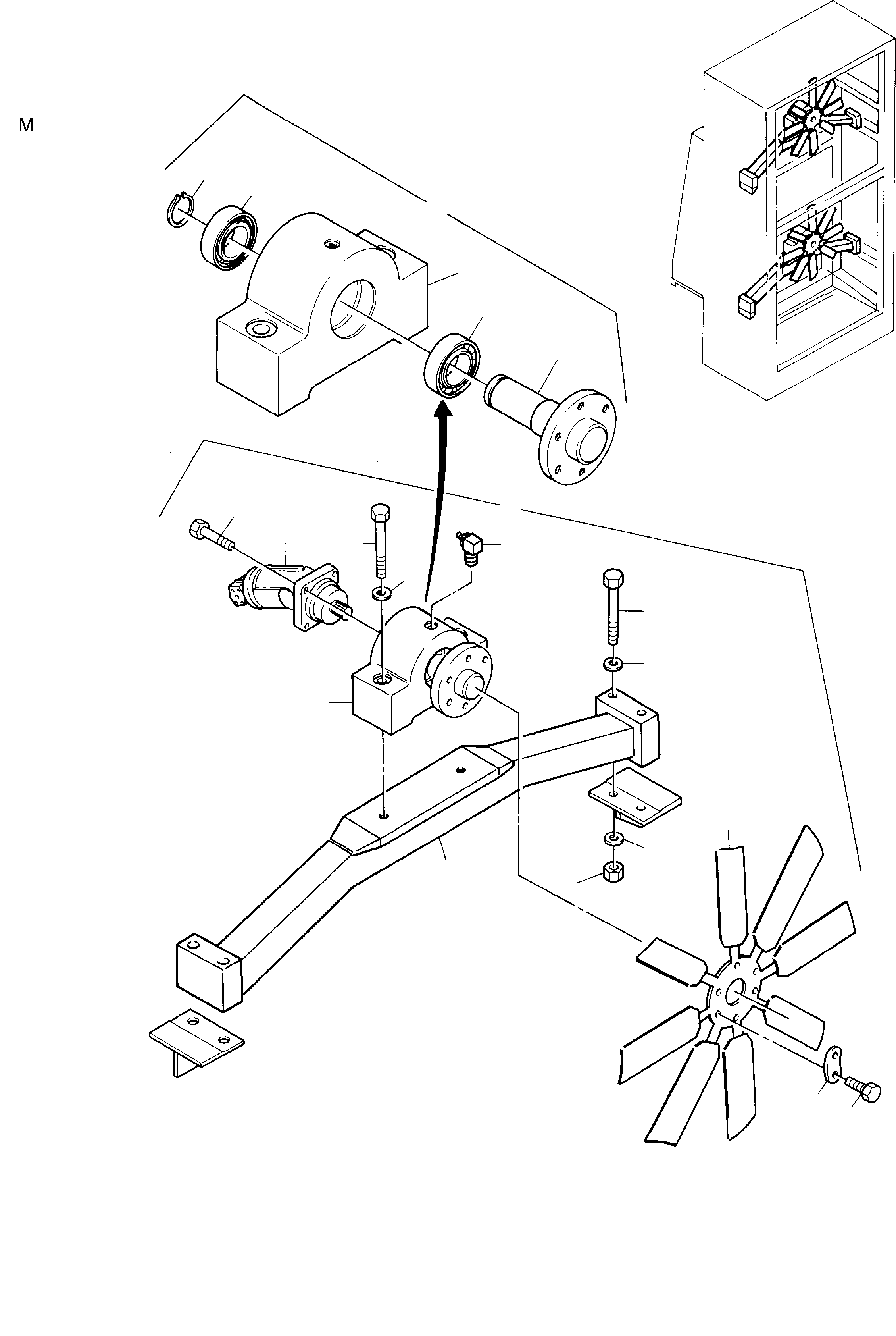 Excavators Mining Komatsu / PC8000-1E S/N 12022(G12022) / Oil Cooler - Fan Drive(113-1814b : 113-1814b)