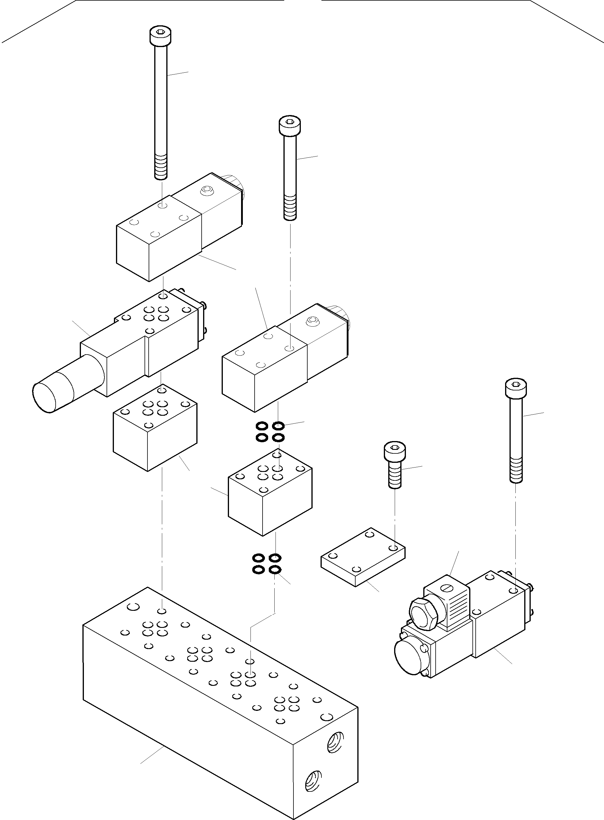 Excavators Mining Komatsu / PC8000-1E S/N 12022(G12022) / Multi-Station Manifold Block(612-1895 : 612-1895)