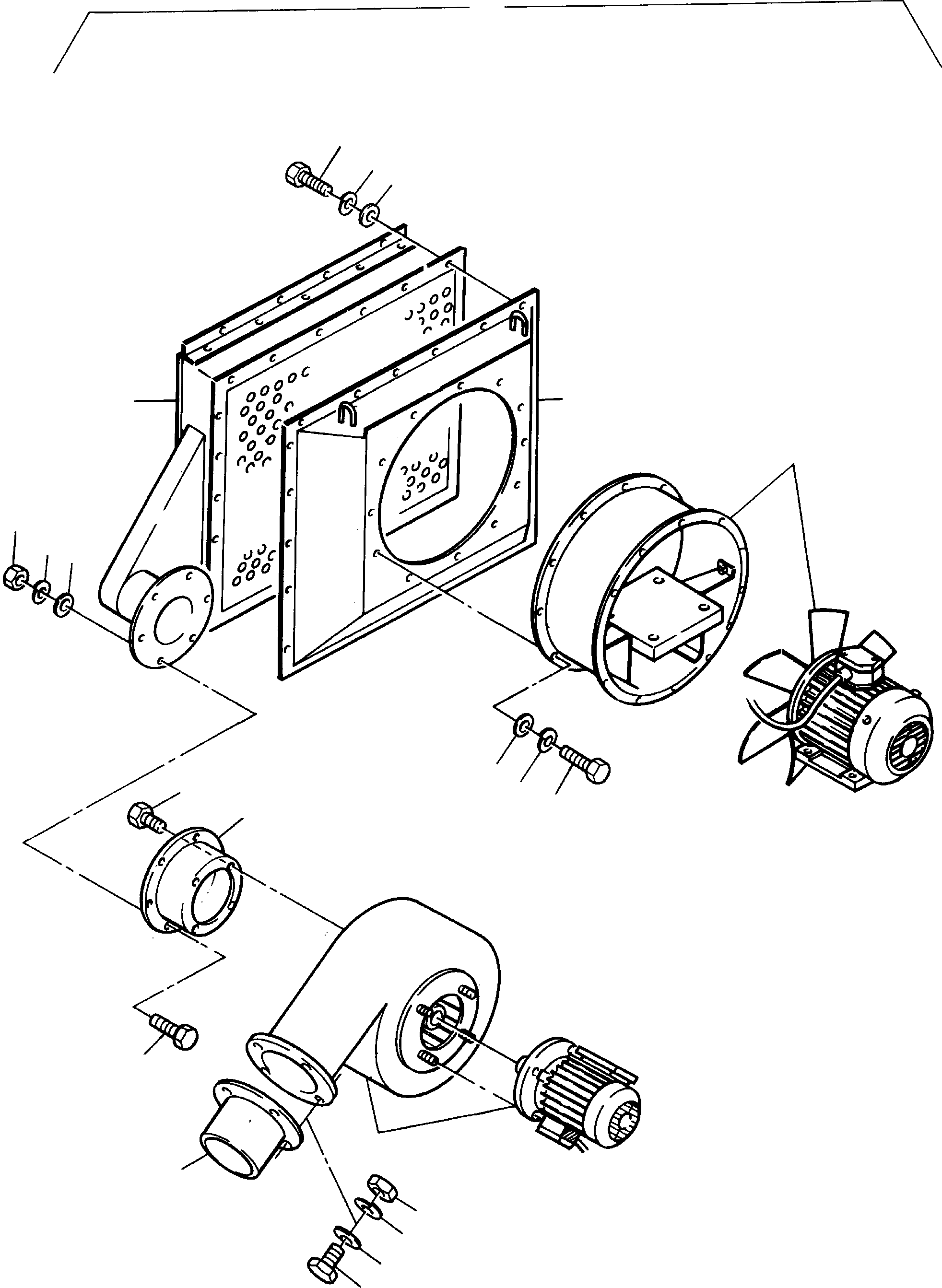 Excavators Mining Komatsu / PC8000-1E S/N 12022(G12022) / Intake and Exhaust Blower(991-0283 : 991-0283)