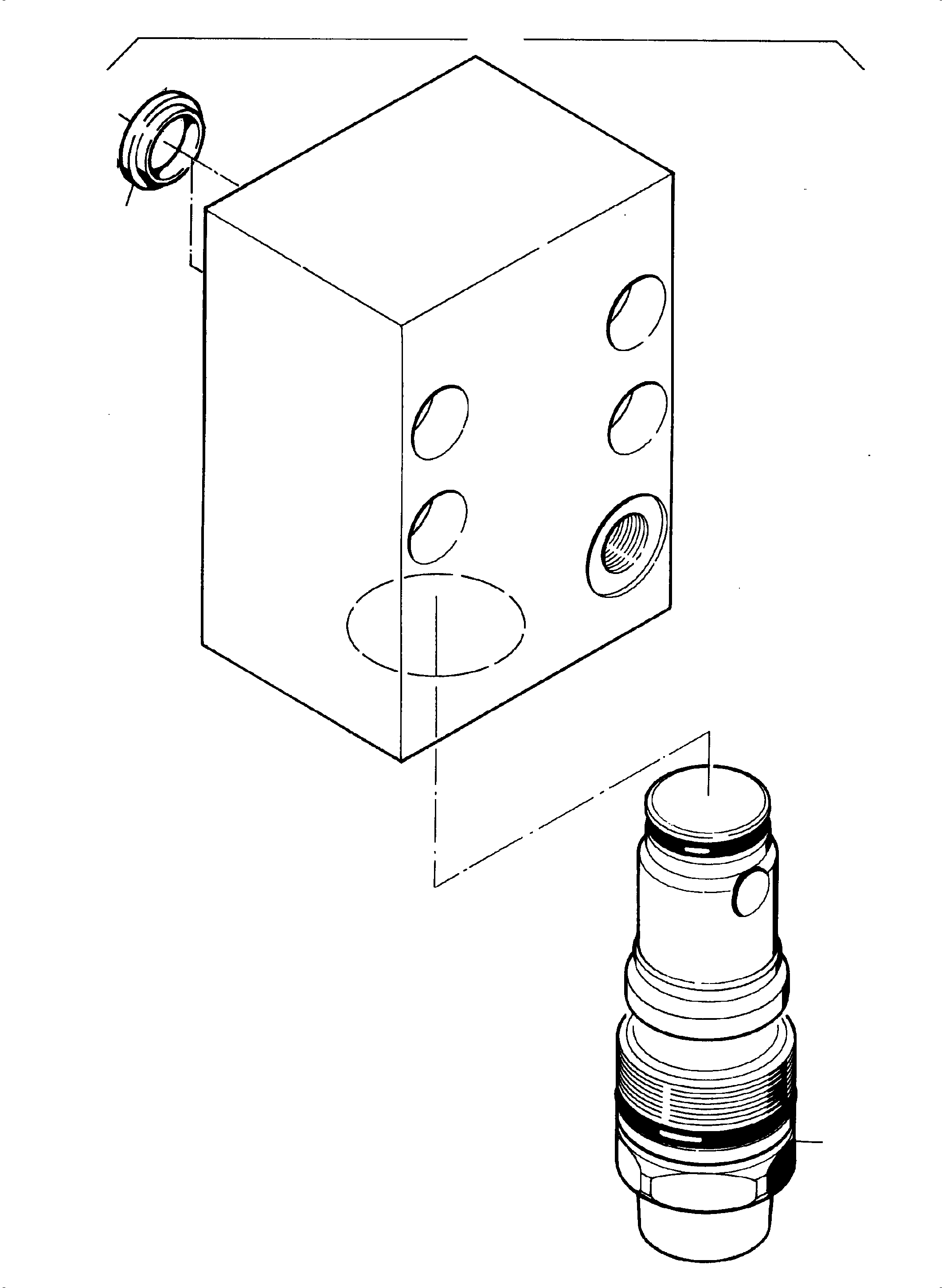 Komatsu parts book diagram for PC8000-1E S/N 12024: PRESSURE RELIEF VALVE