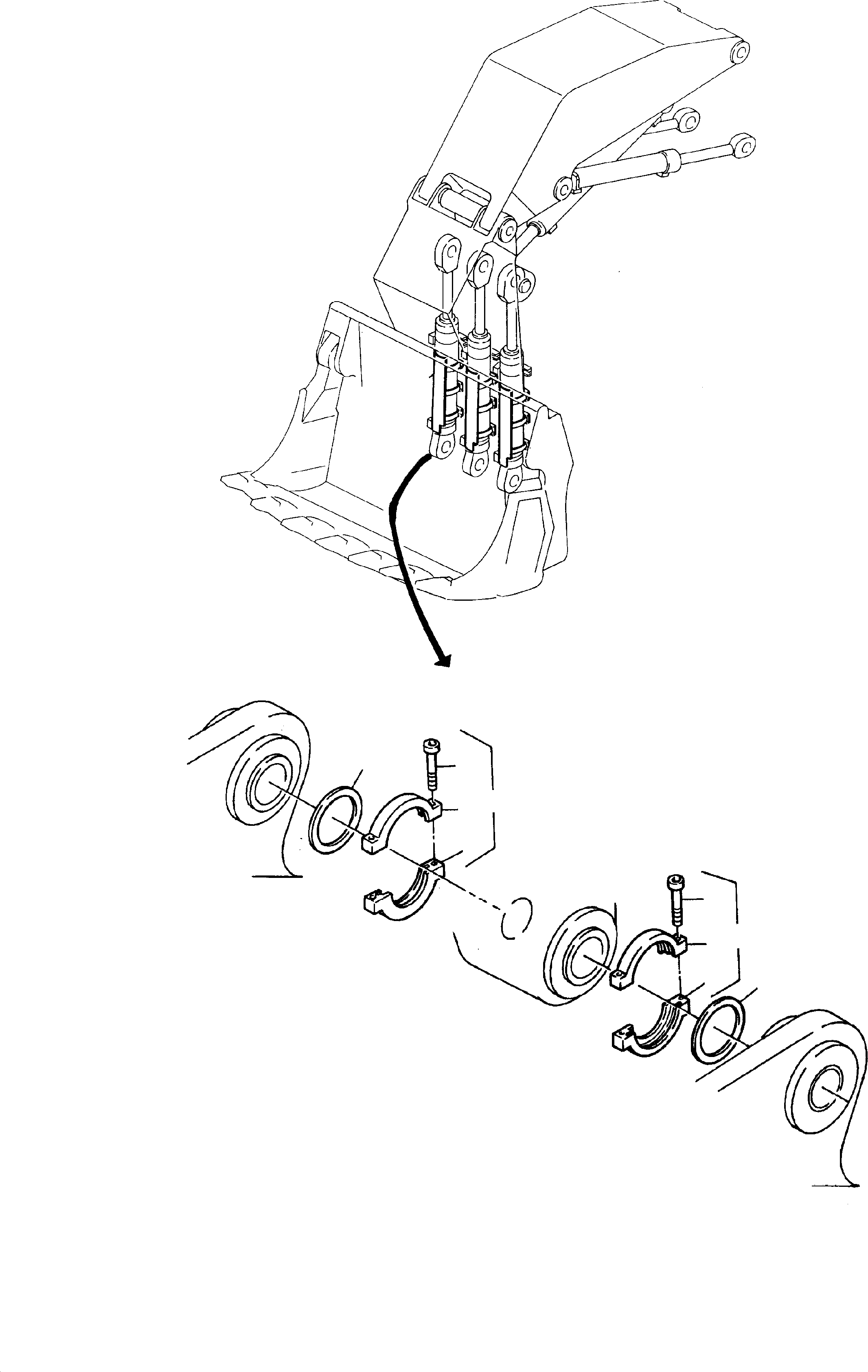 Excavators Mining Komatsu / PC8000-1E S/N 12024(G12024) / Pin Sealing (Bucket - Bucket Cylinder)(112-4248 : 112-4248)