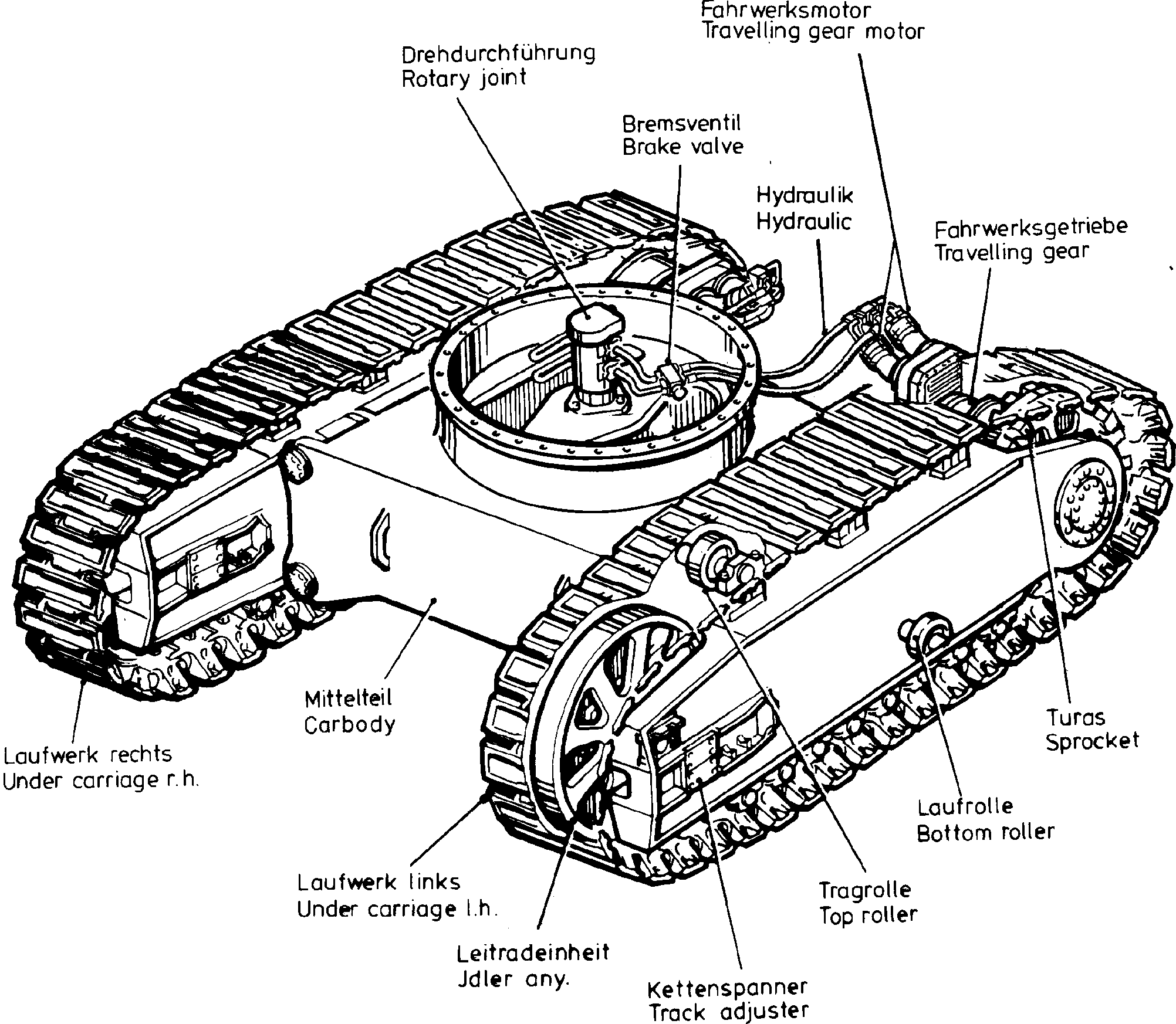 Komatsu parts book diagram for PC8000-1E S/N 12024: 