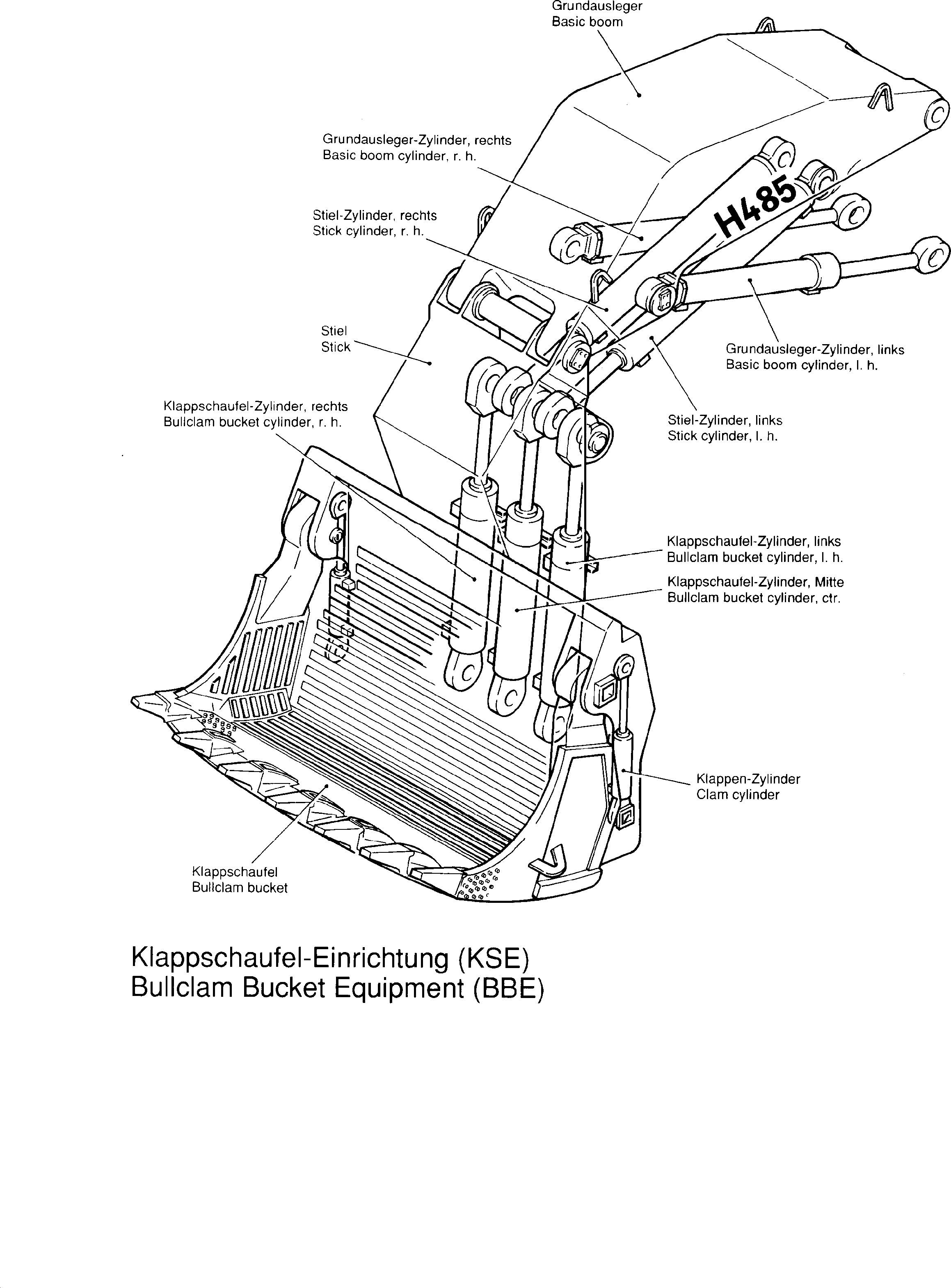 Komatsu parts book diagram for PC8000-1E S/N 12024: 