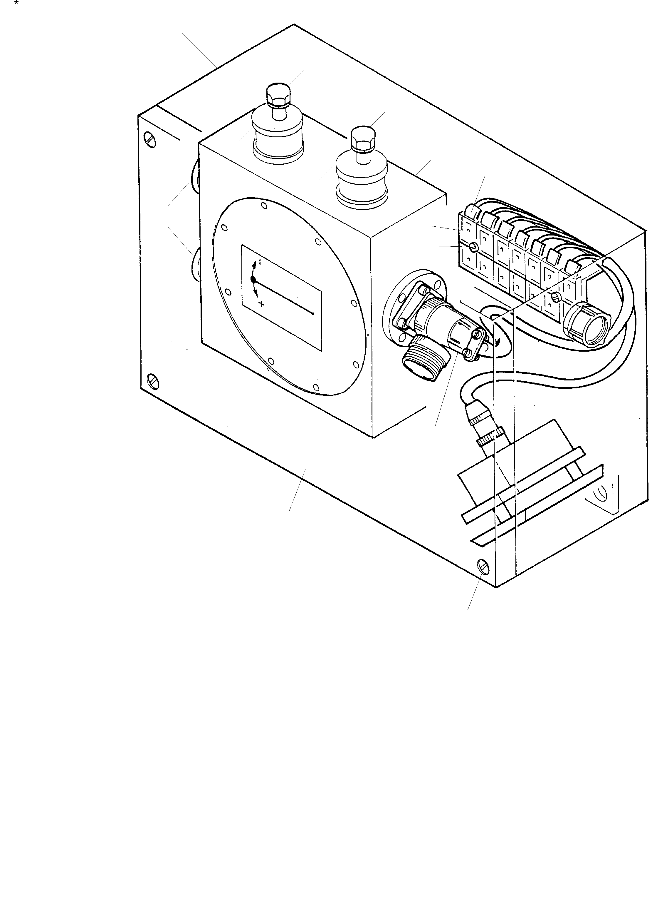 Komatsu parts book diagram for PC8000-1E S/N 12024: TRANSMITTER HOUSING, EBL