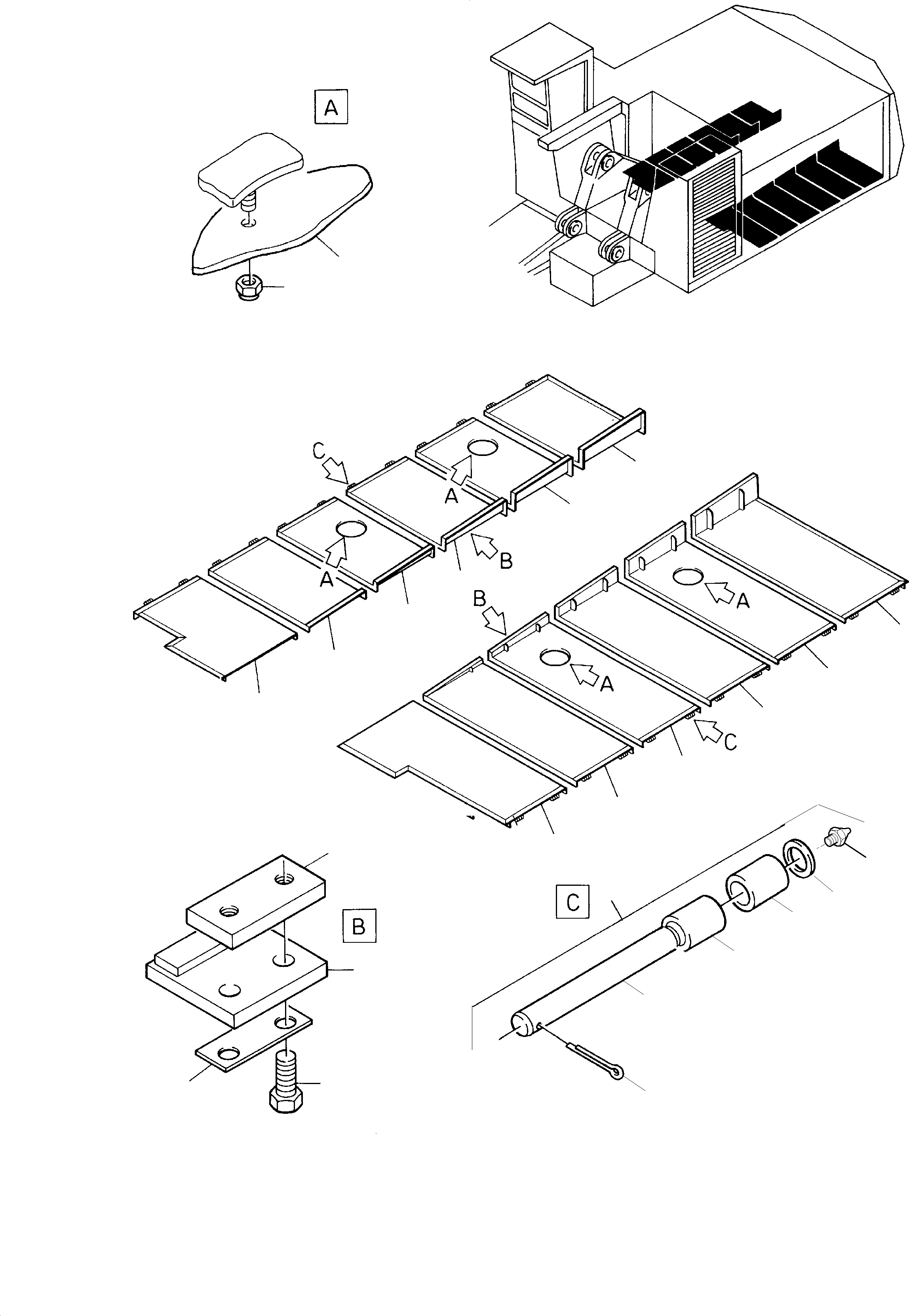 Komatsu parts book diagram for PC8000-1E S/N 12024: COVER