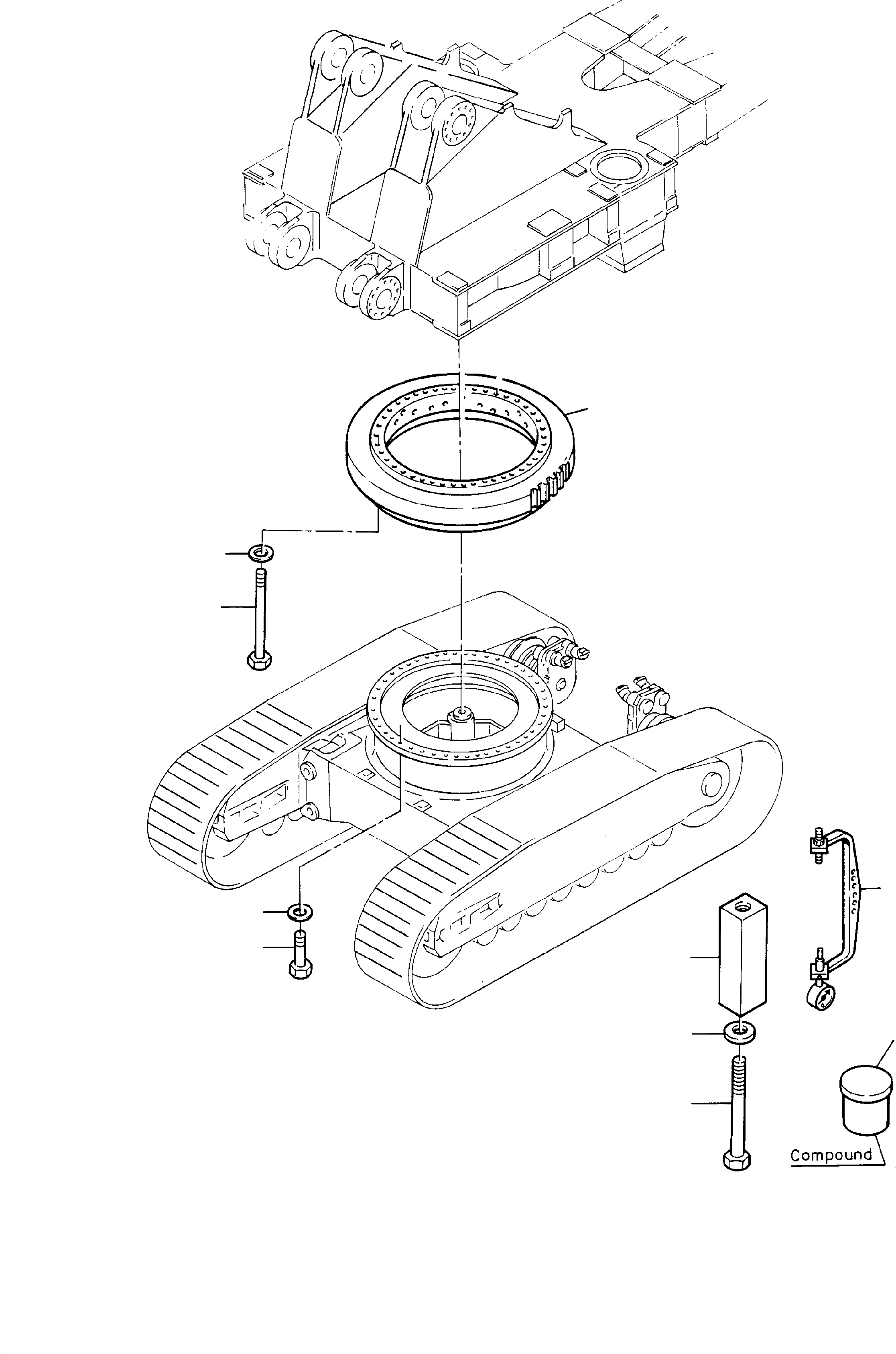 Komatsu parts book diagram for PC8000-1E S/N 12024: SLEW RING ARR.