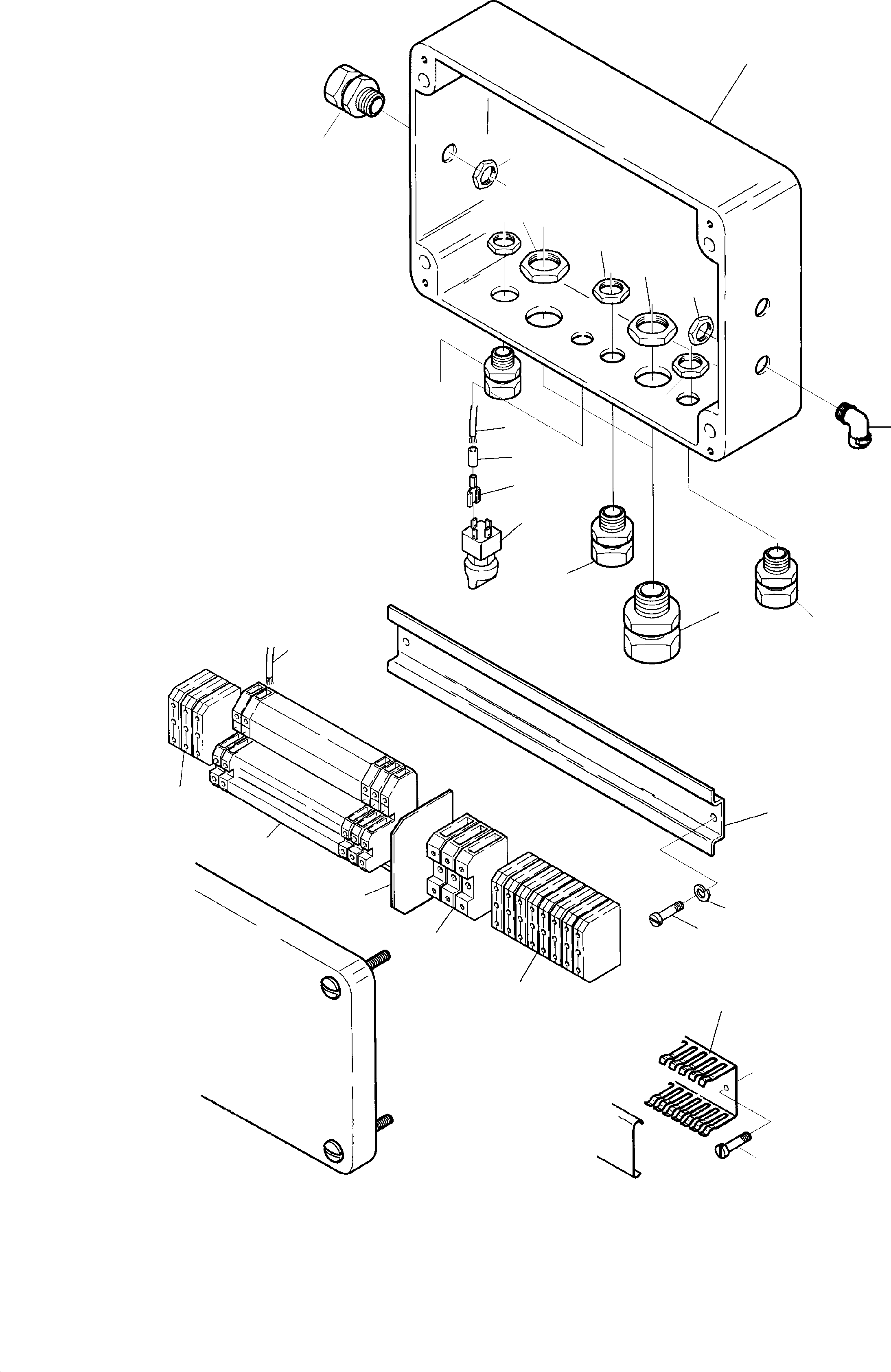 Komatsu parts book diagram for PC8000-1E S/N 12024: JUNCTION BOX