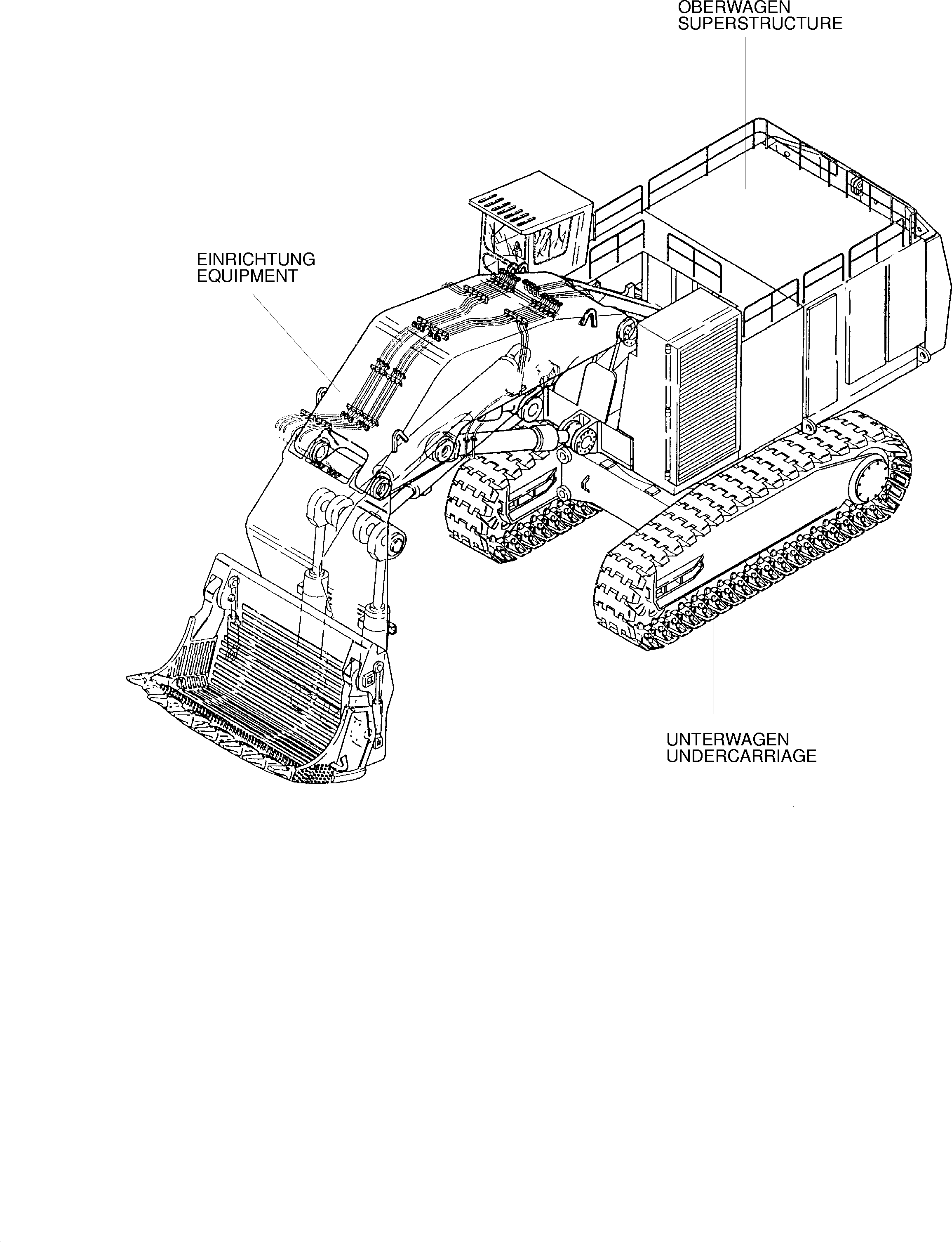 Komatsu parts book diagram for PC8000-1E S/N 12024: 