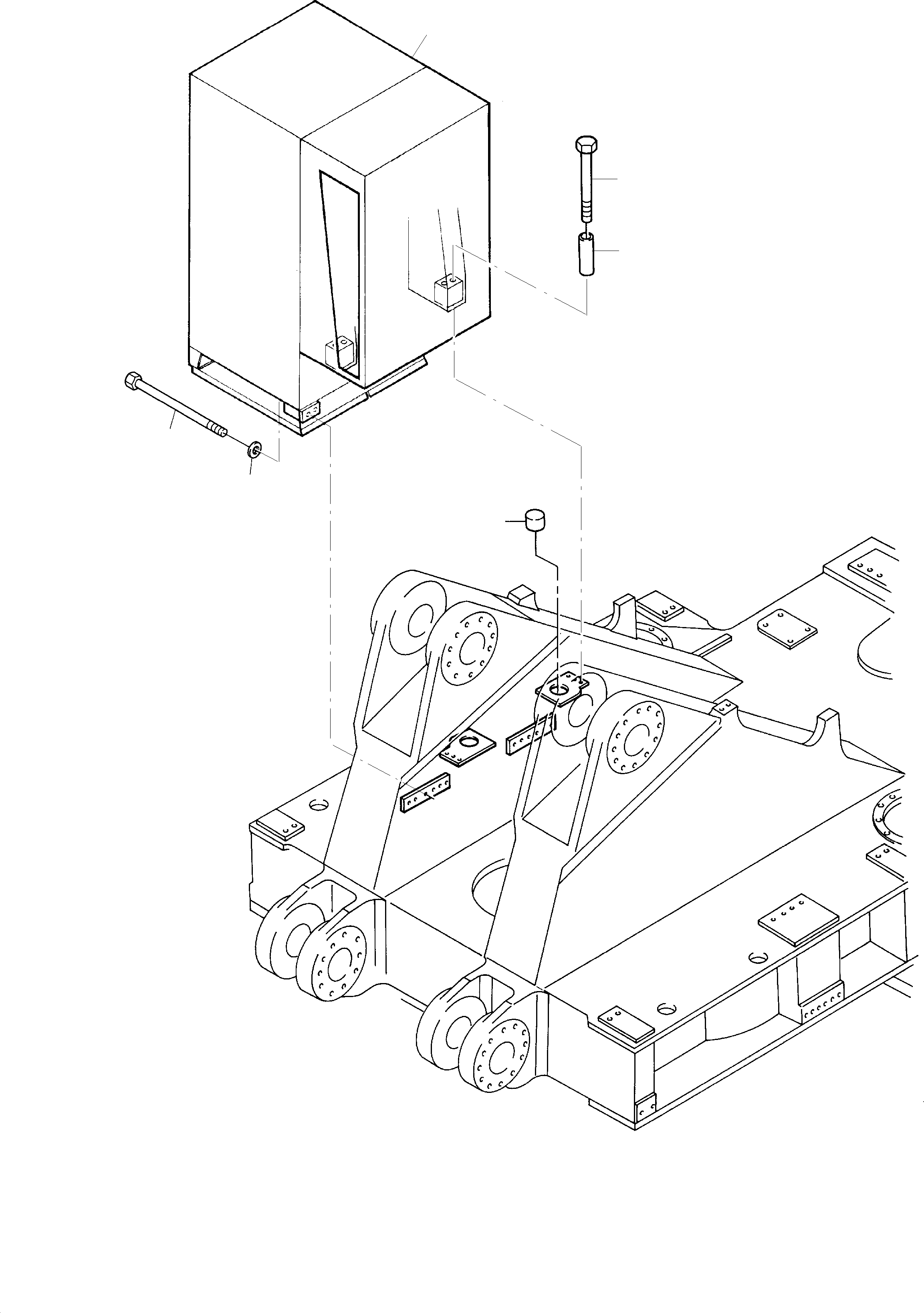 Komatsu parts book diagram for PC8000-1E S/N 12024: SWITCH CABINET ARR.