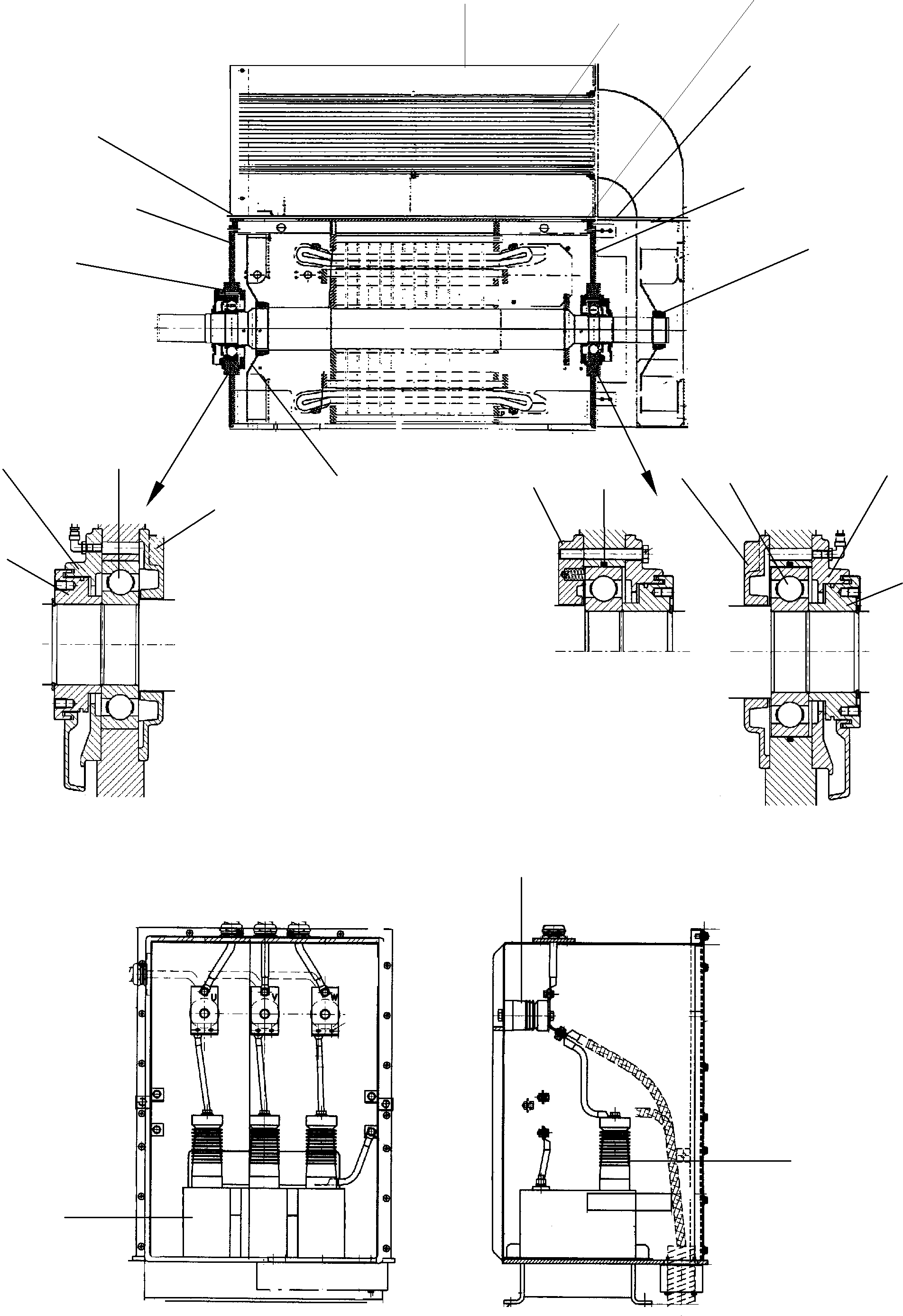 Excavators Mining Komatsu / PC8000-1E S/N 12024(G12024) / Electric Motor(991-0280a : 991-0280a)