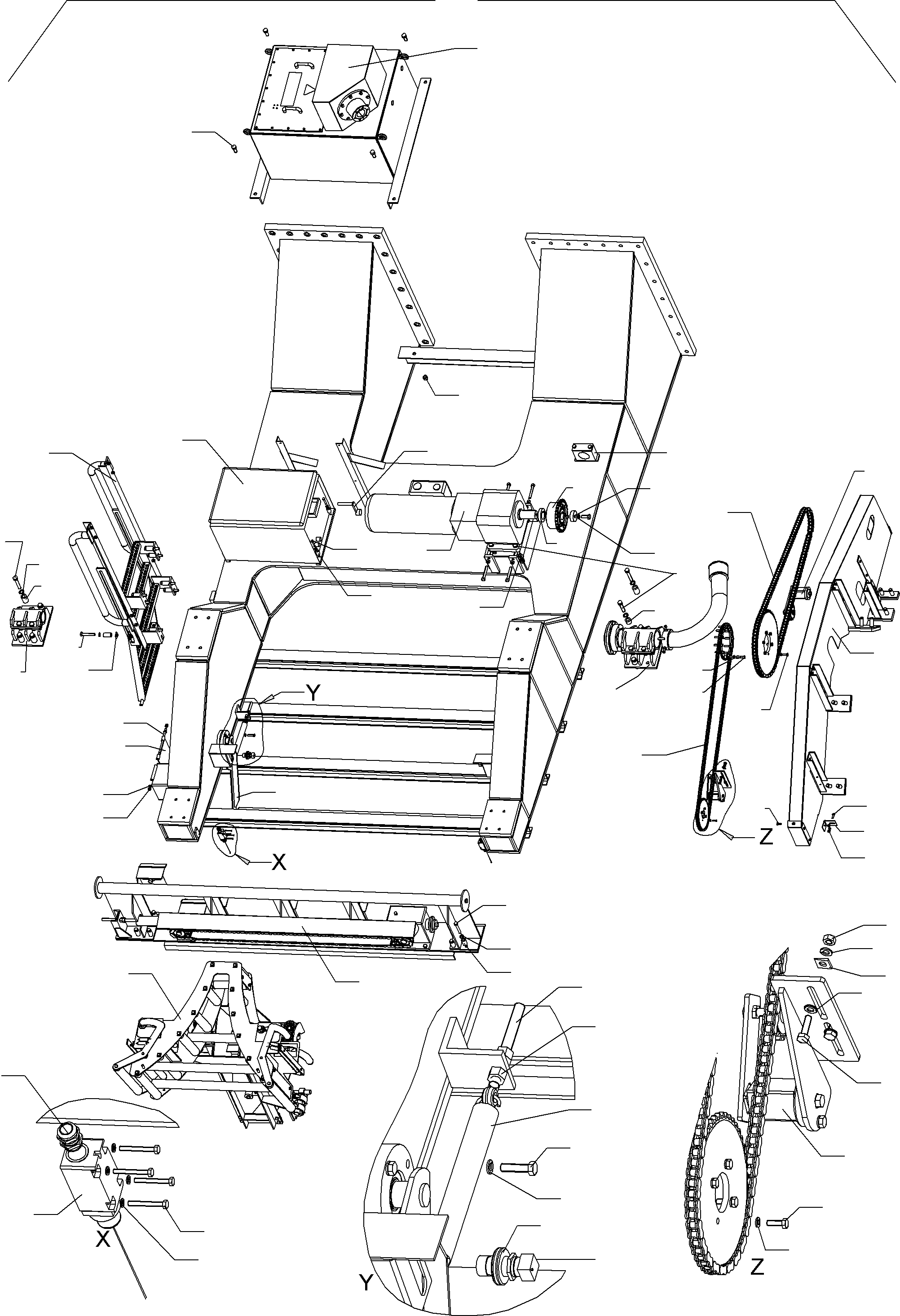 Komatsu parts book diagram for PC8000-1E S/N 12024: CABLE DRUM