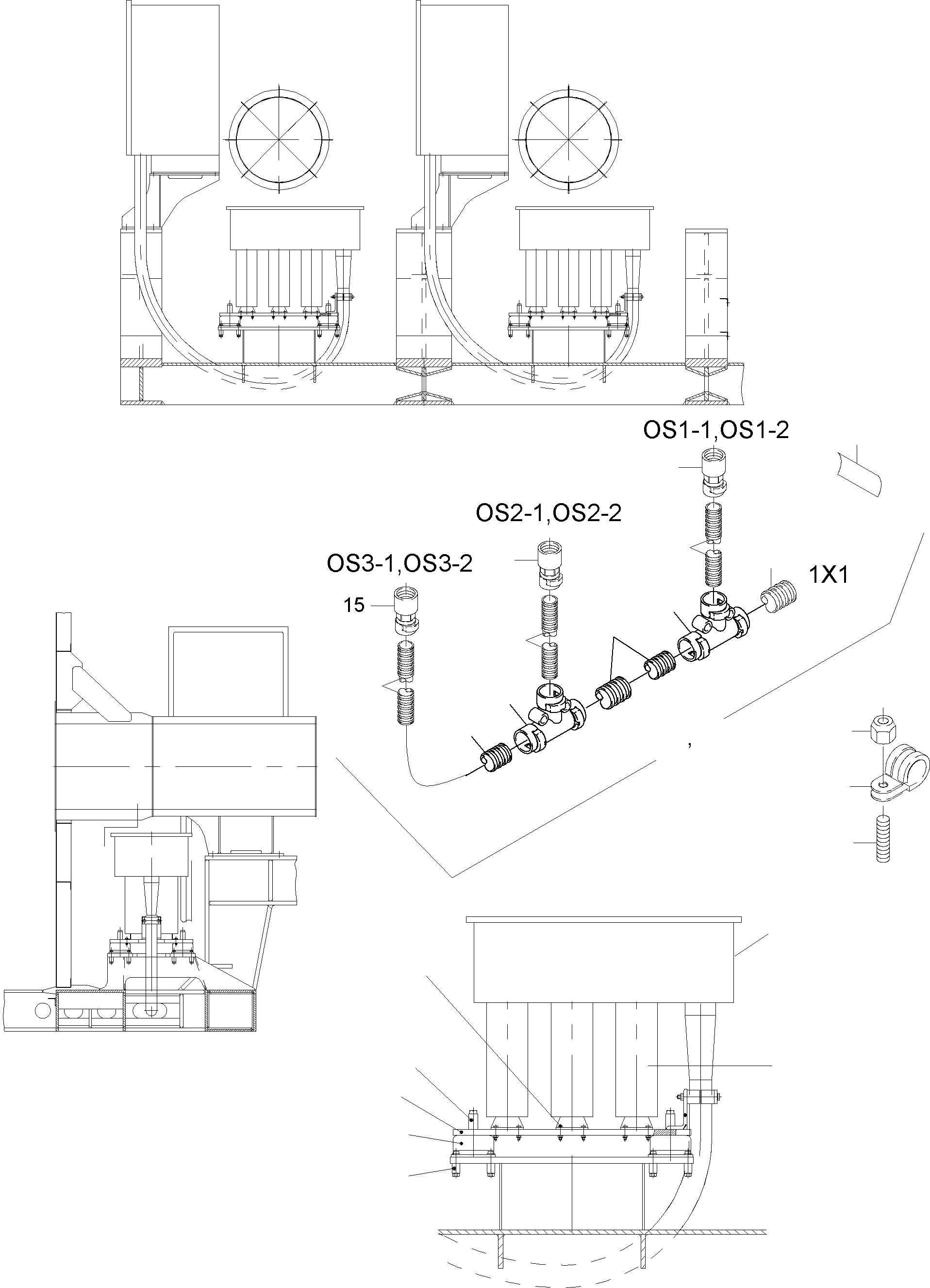 Komatsu parts book diagram for PC8000-1E S/N 12024: CAPACITOR ARR.