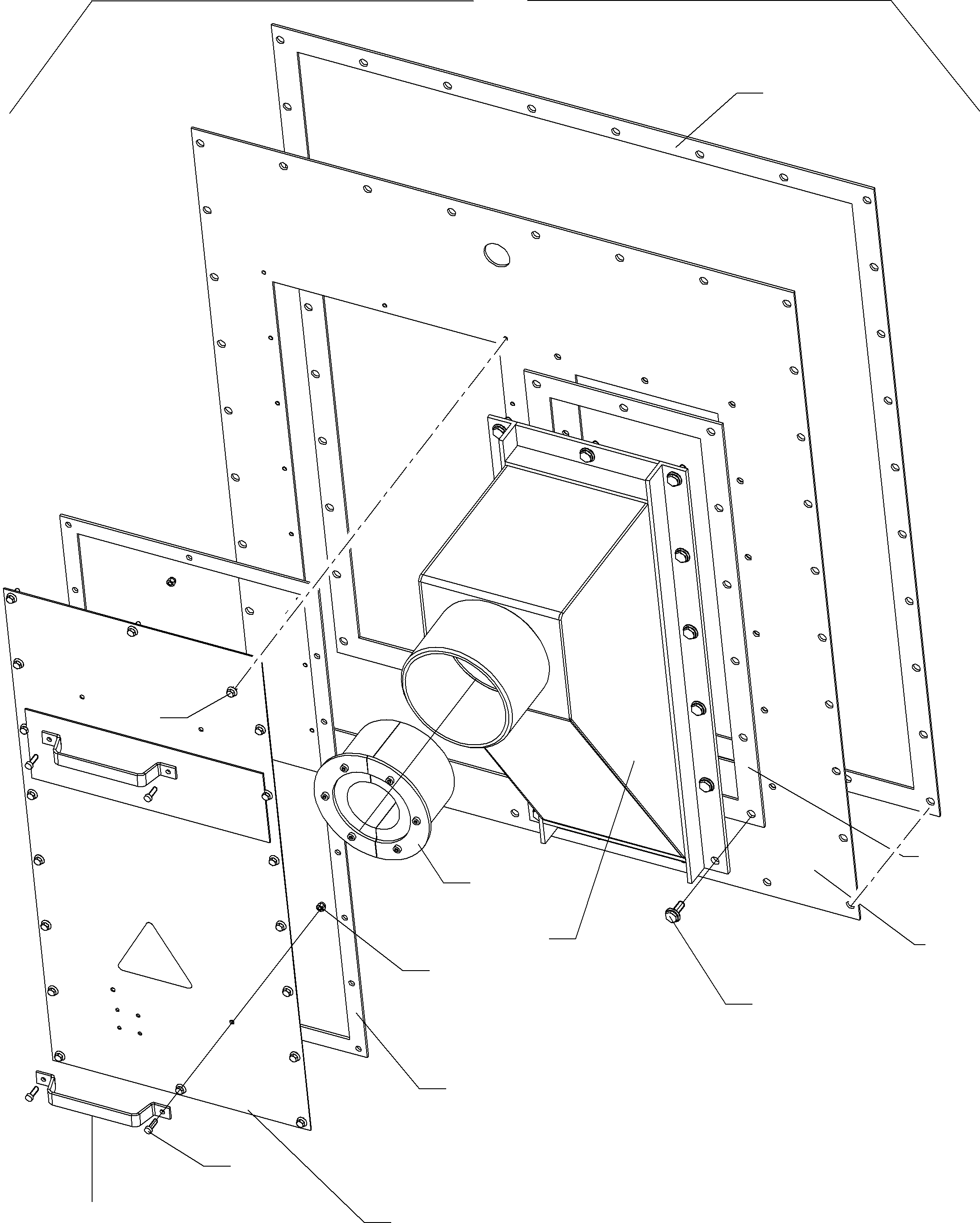 Komatsu parts book diagram for PC8000-1E S/N 12024: HOOD ASSY.