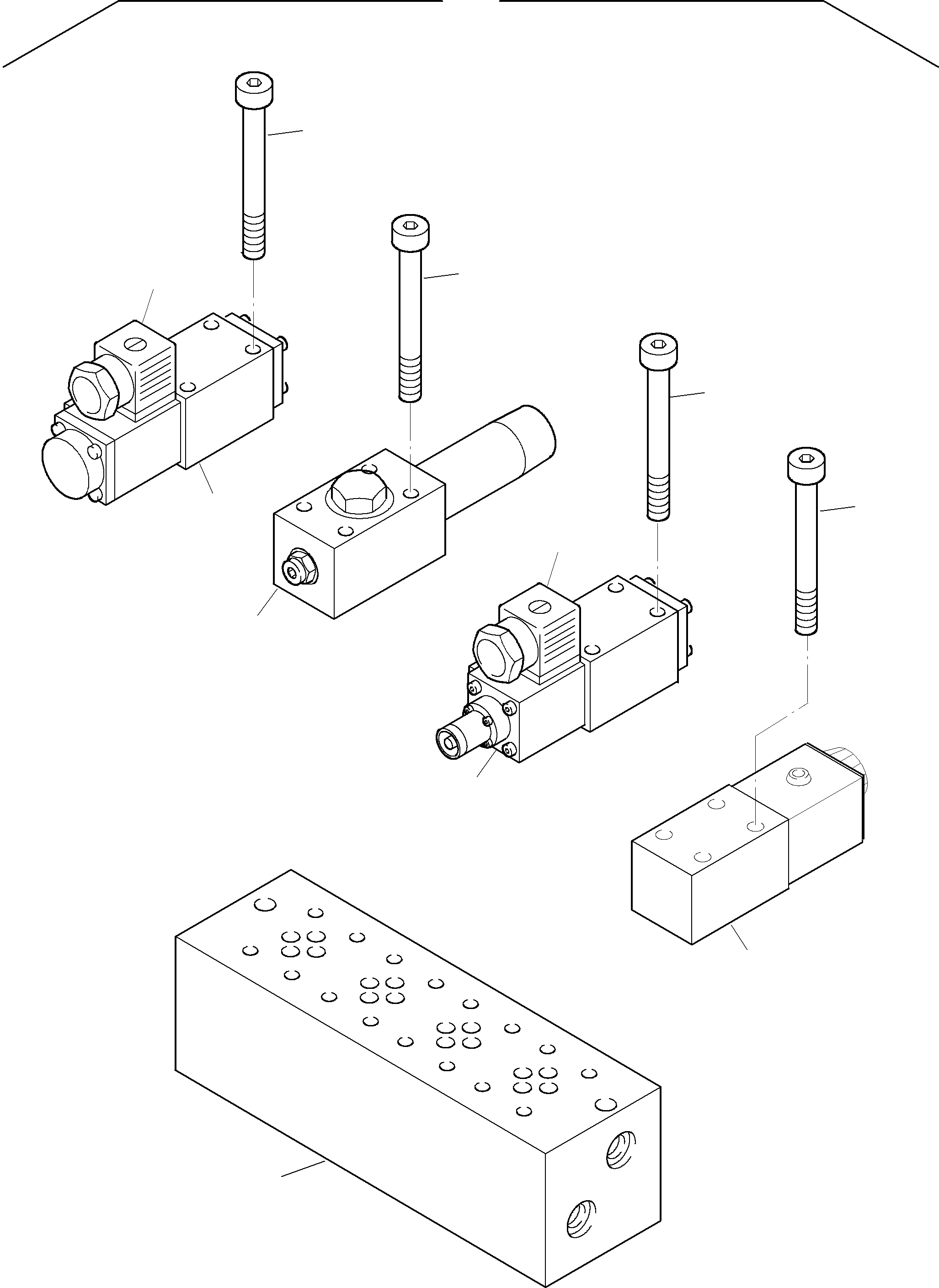 Komatsu parts book diagram for PC8000-1E S/N 12024: MULTI STATION MANIFOLDBLOCK