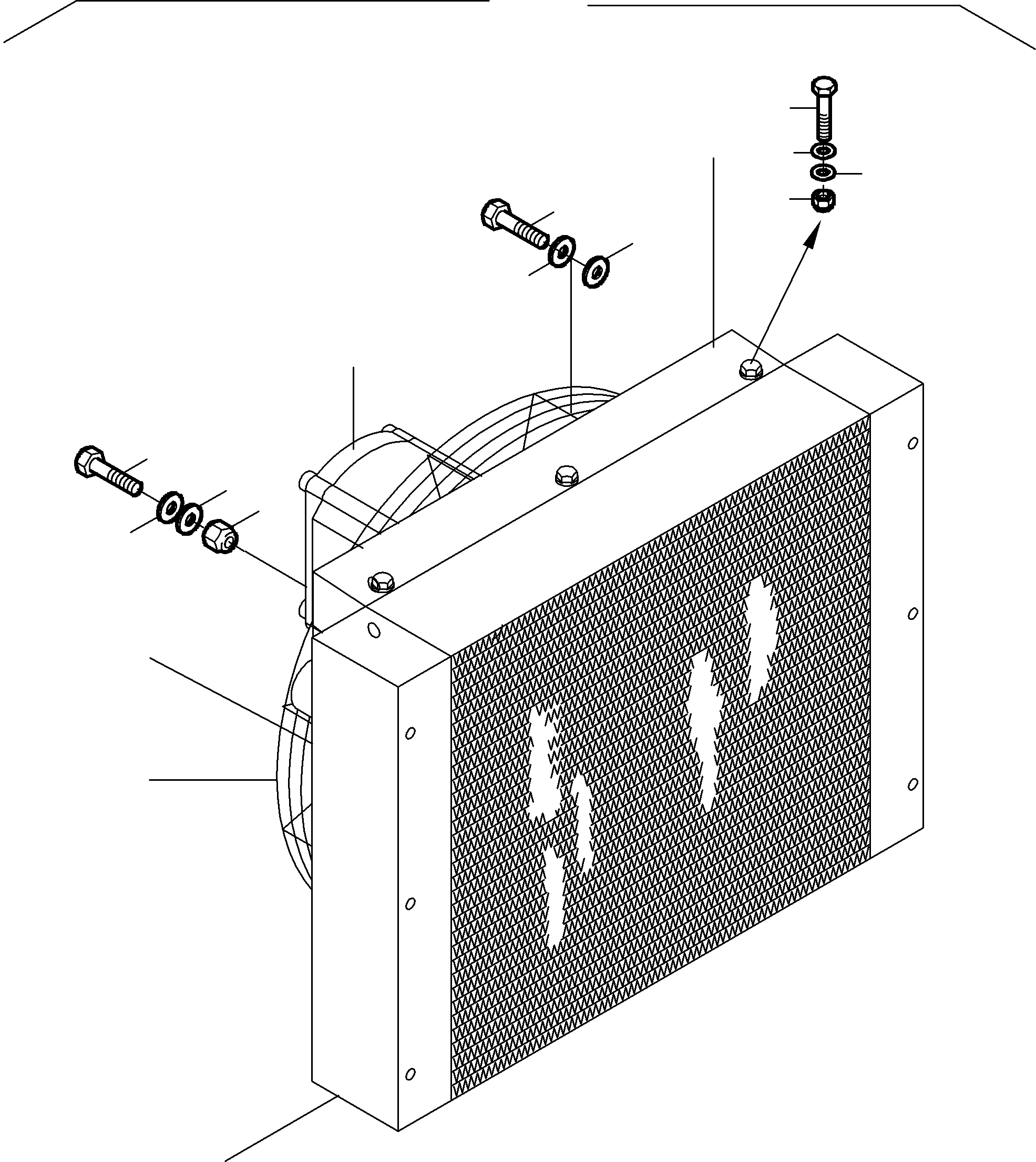Komatsu parts book diagram for PC8000-6E S/N 12061: TRANSMISSION OIL COOLER