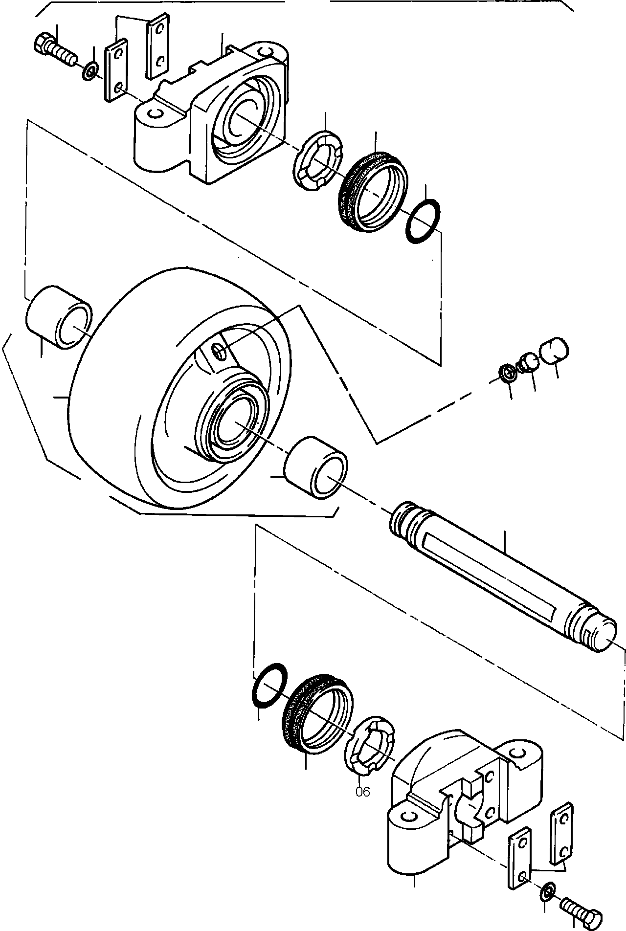 Excavators Mining Komatsu / PC8000-6E S/N 12061(G12061) / Top Roller(113-3142 : 113-3142)