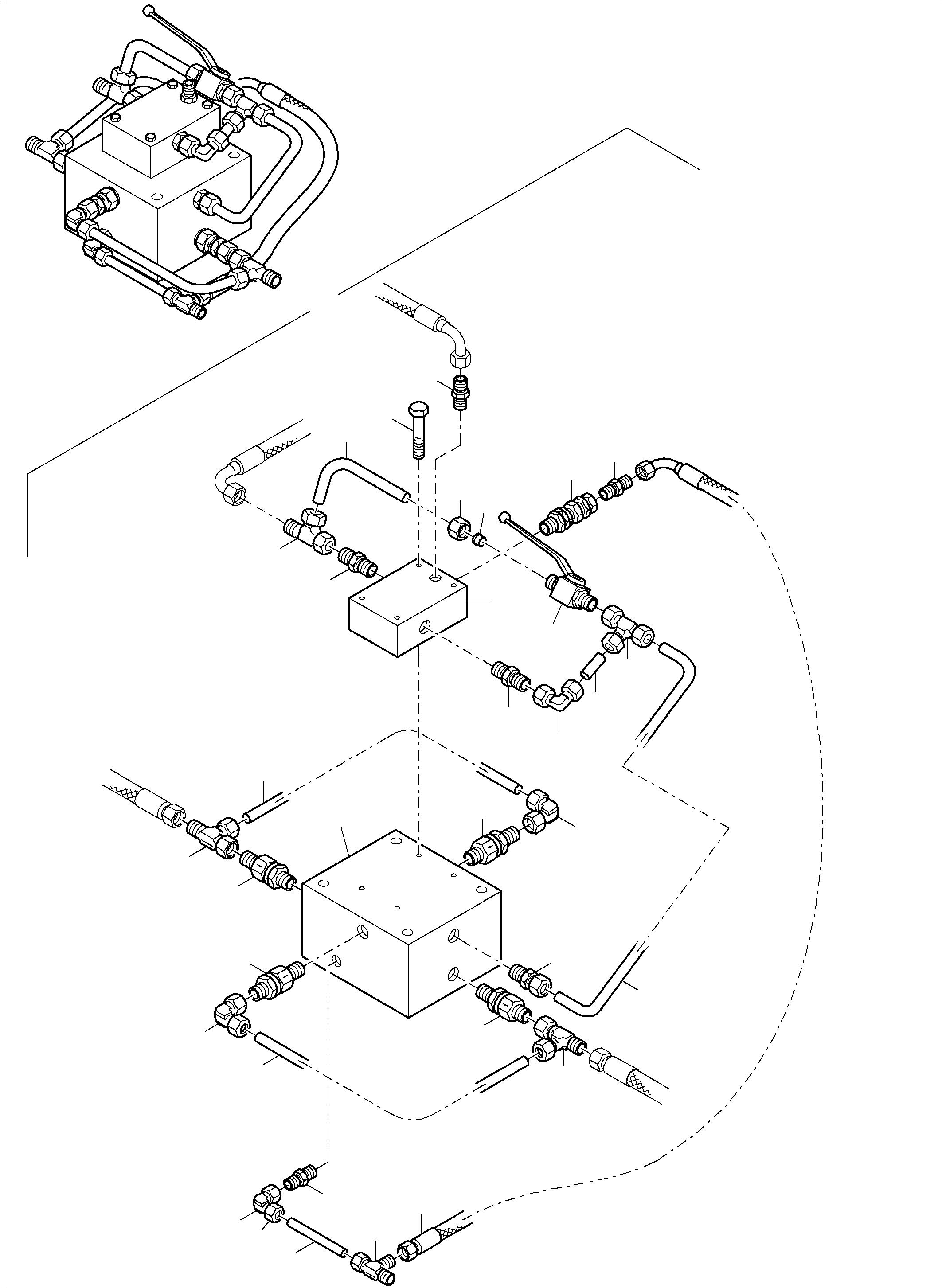 Komatsu parts book diagram for PC8000-6E S/N 12061: VALVE BLOCK