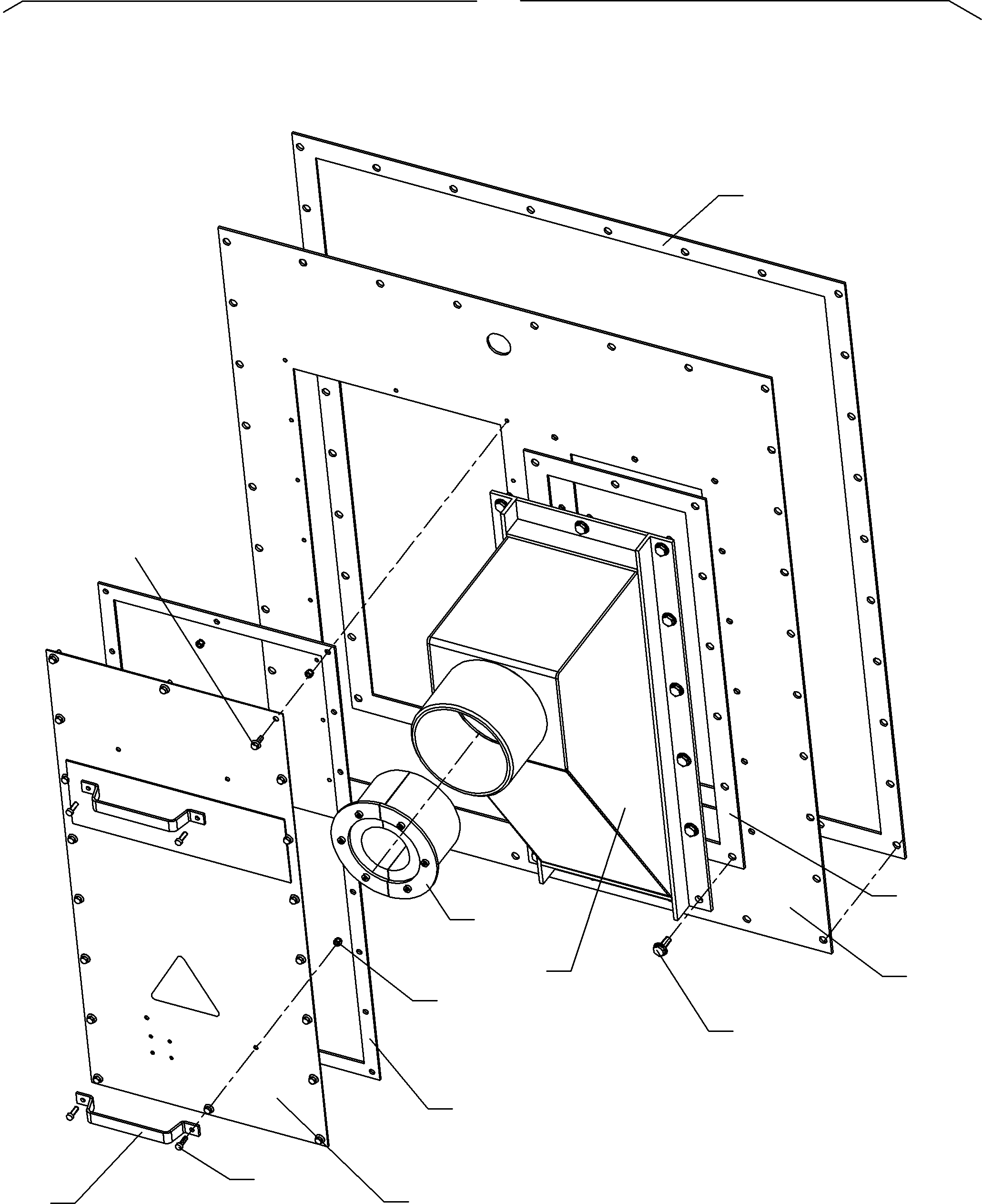 Komatsu parts book diagram for PC8000-6E S/N 12061: HOOD ASSY.