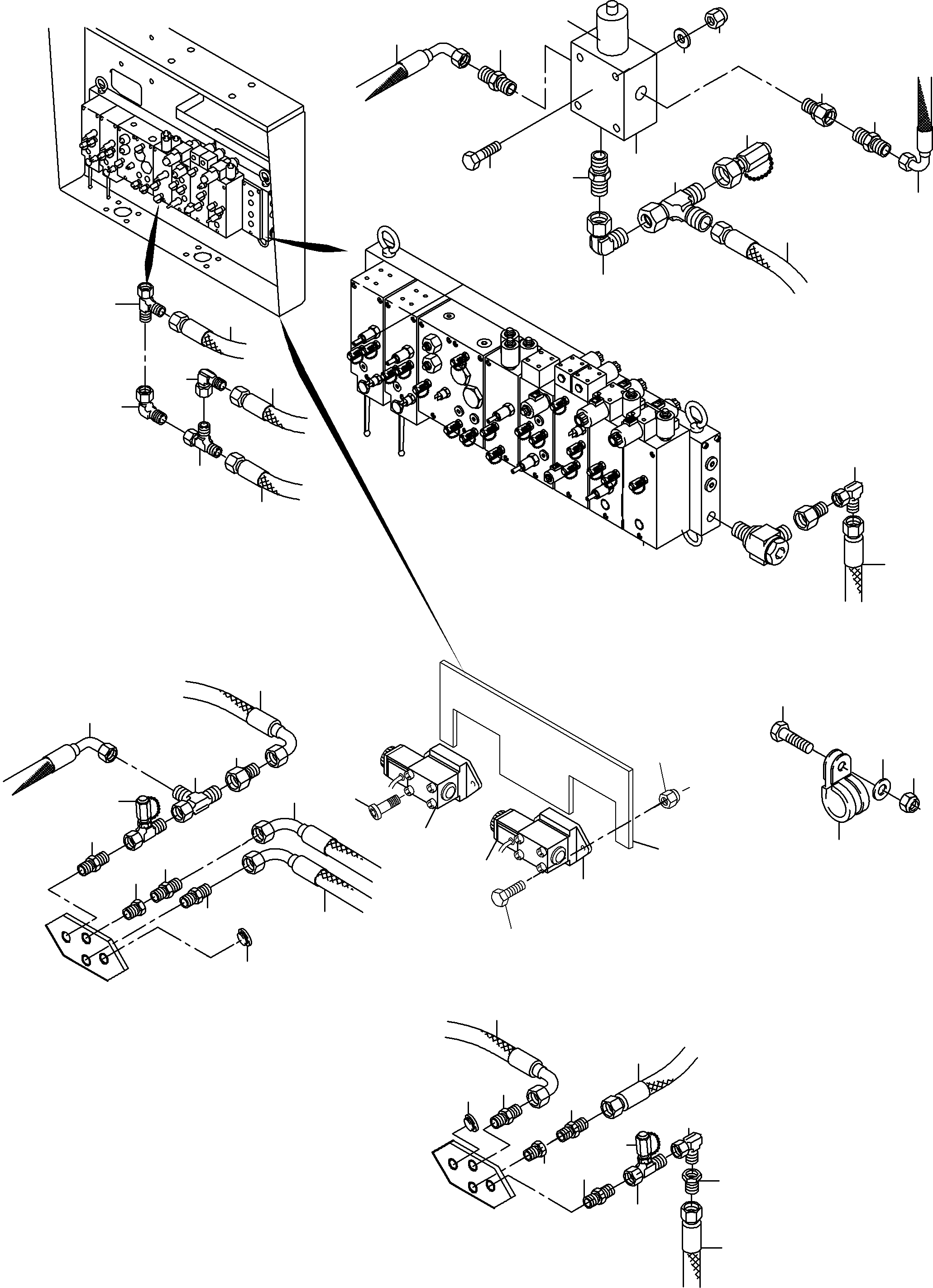 Komatsu parts book diagram for PC8000-6E S/N 12061: MAIN PUMP - CONTROL (PST)