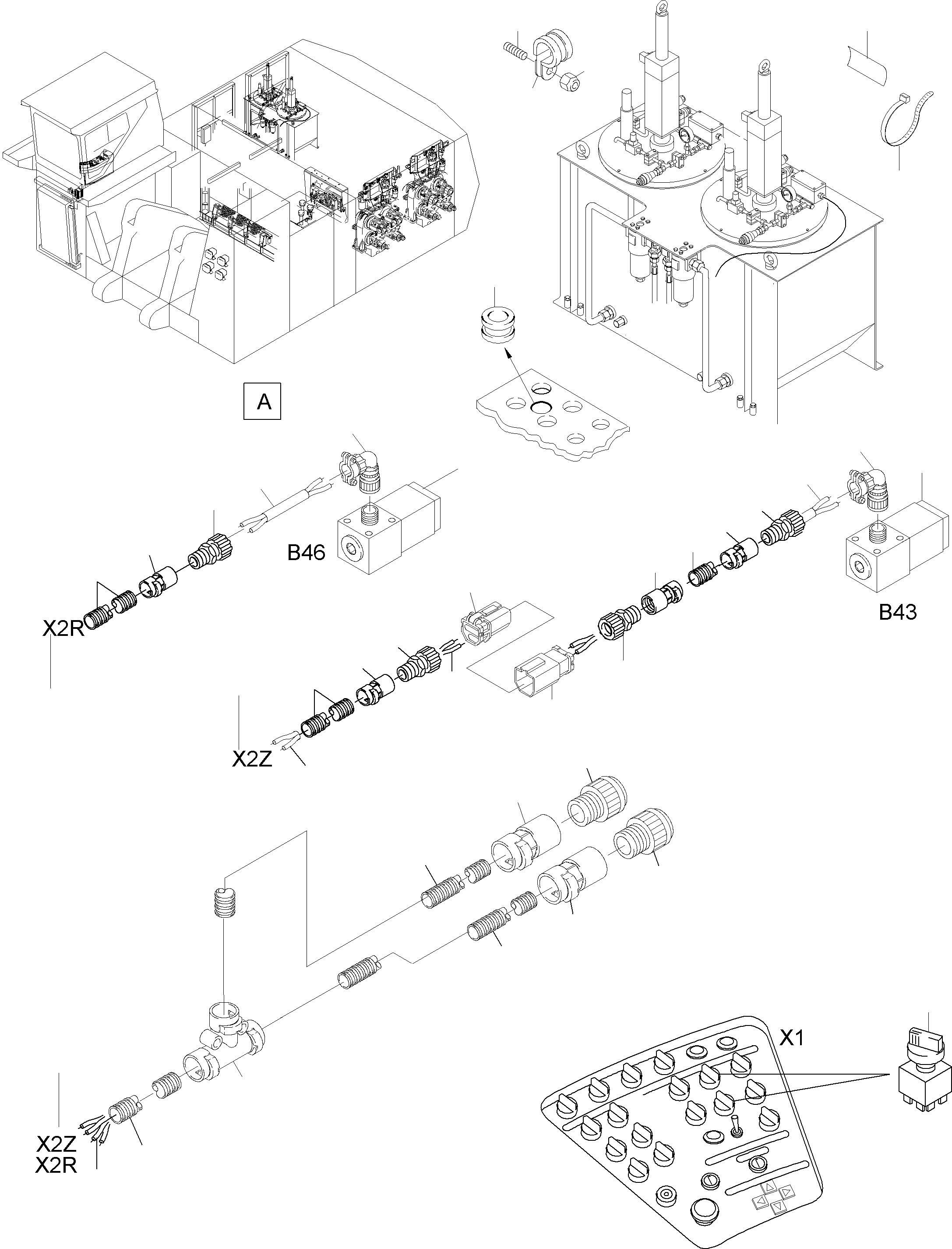 Komatsu parts book diagram for PC8000-6E S/N 12061: ELECTR. PARTS