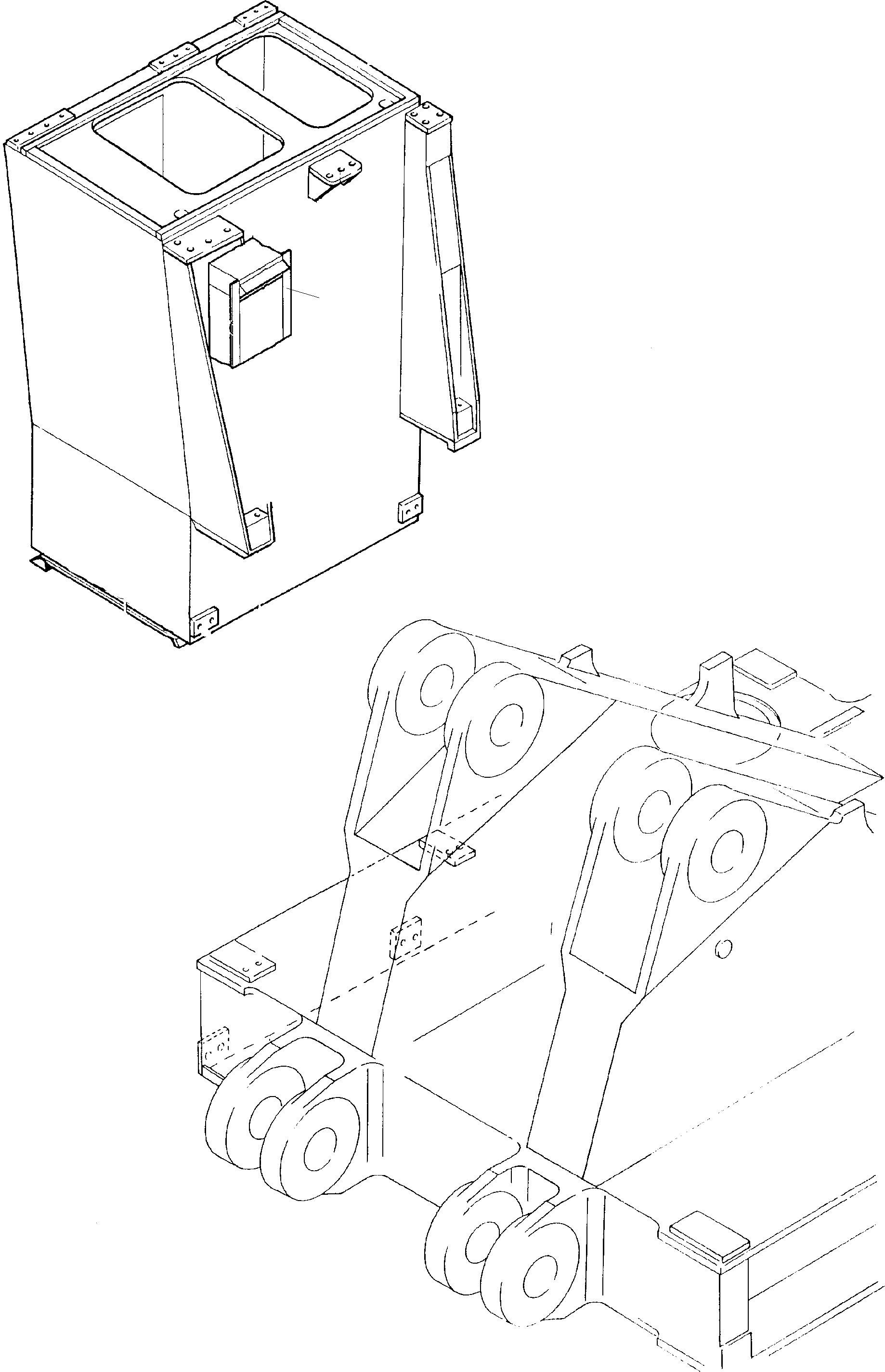 Komatsu parts book diagram for PC8000-6E S/N 12061: AIR CONDITION ARR. - CAB SUPPORT