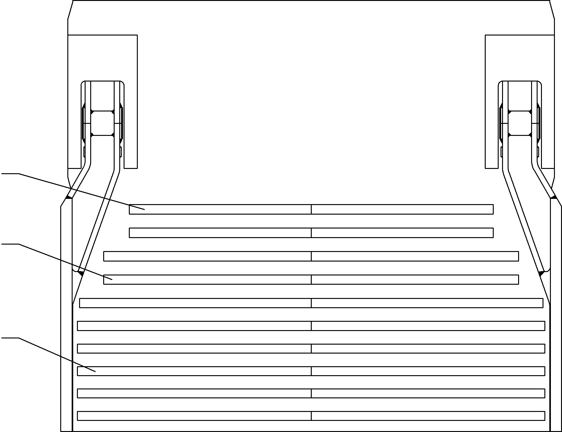Excavators Mining Komatsu / PC8000-6E S/N 12061(G12061) / Wear and Tear Parts - Back Panel 42,0 cbm,WP 3(113-5259a : 113-5259a)