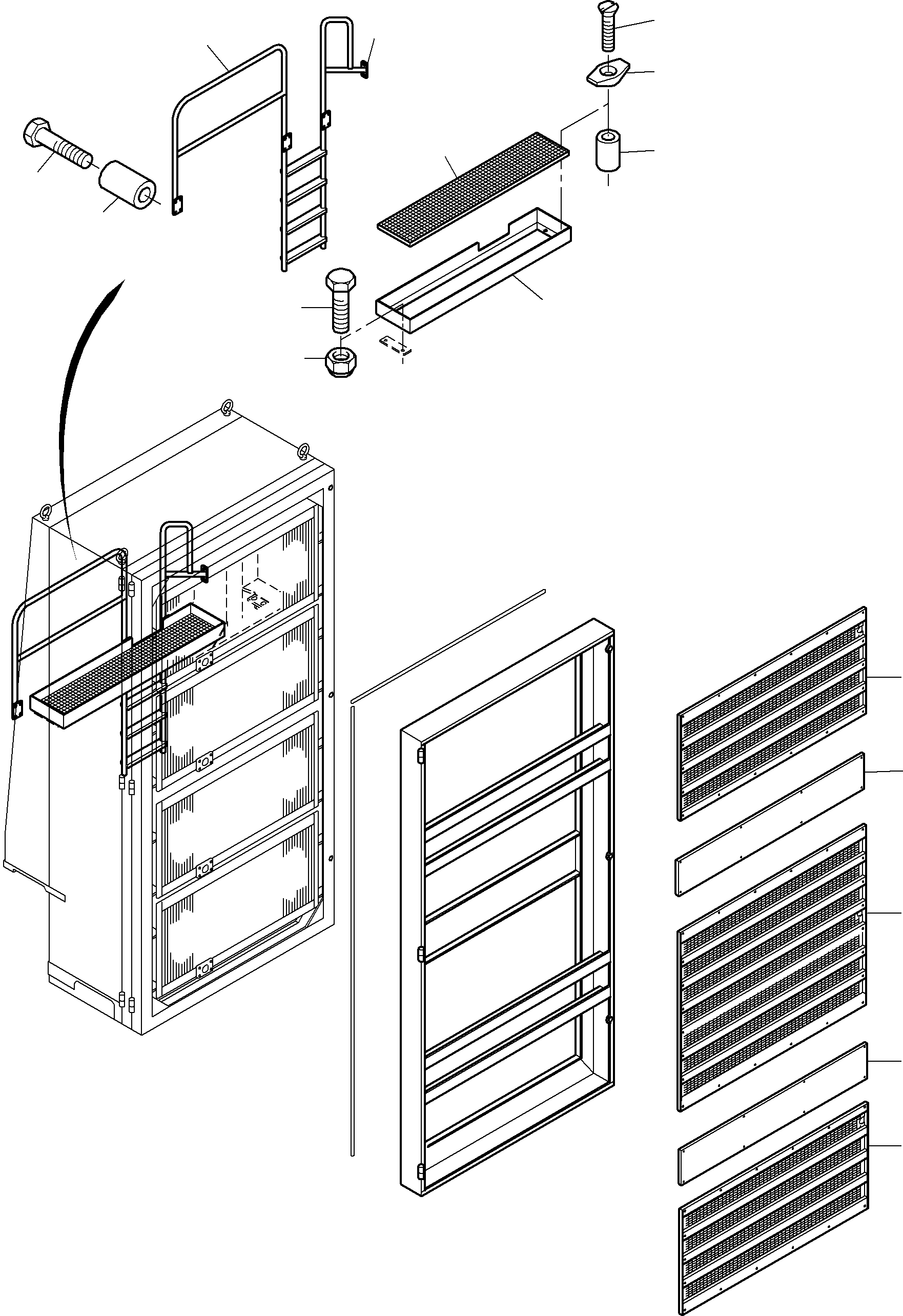 Komatsu parts book diagram for PC8000-6E S/N 12061: OIL COOLER ARR.