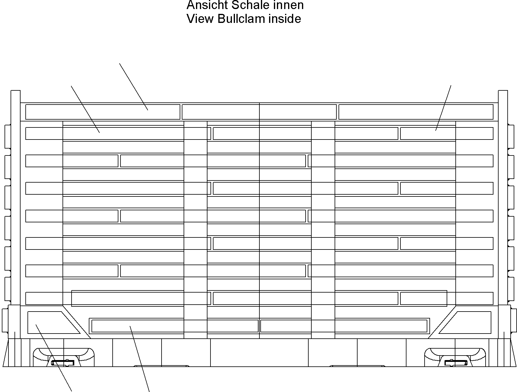 Excavators Mining Komatsu / PC8000-6E S/N 12061(G12061) / Wear parts bullclam 42,0 cbm M3WP3(113-5282a : 113-5282a)