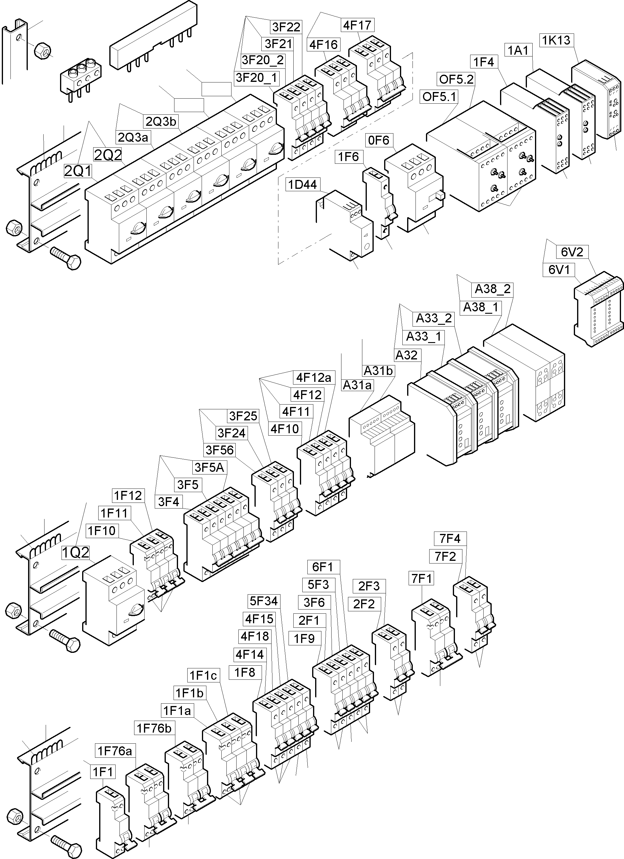 Komatsu parts book diagram for PC8000-6E S/N 12061: MOUNTING PLATE - CAB SUPPORT