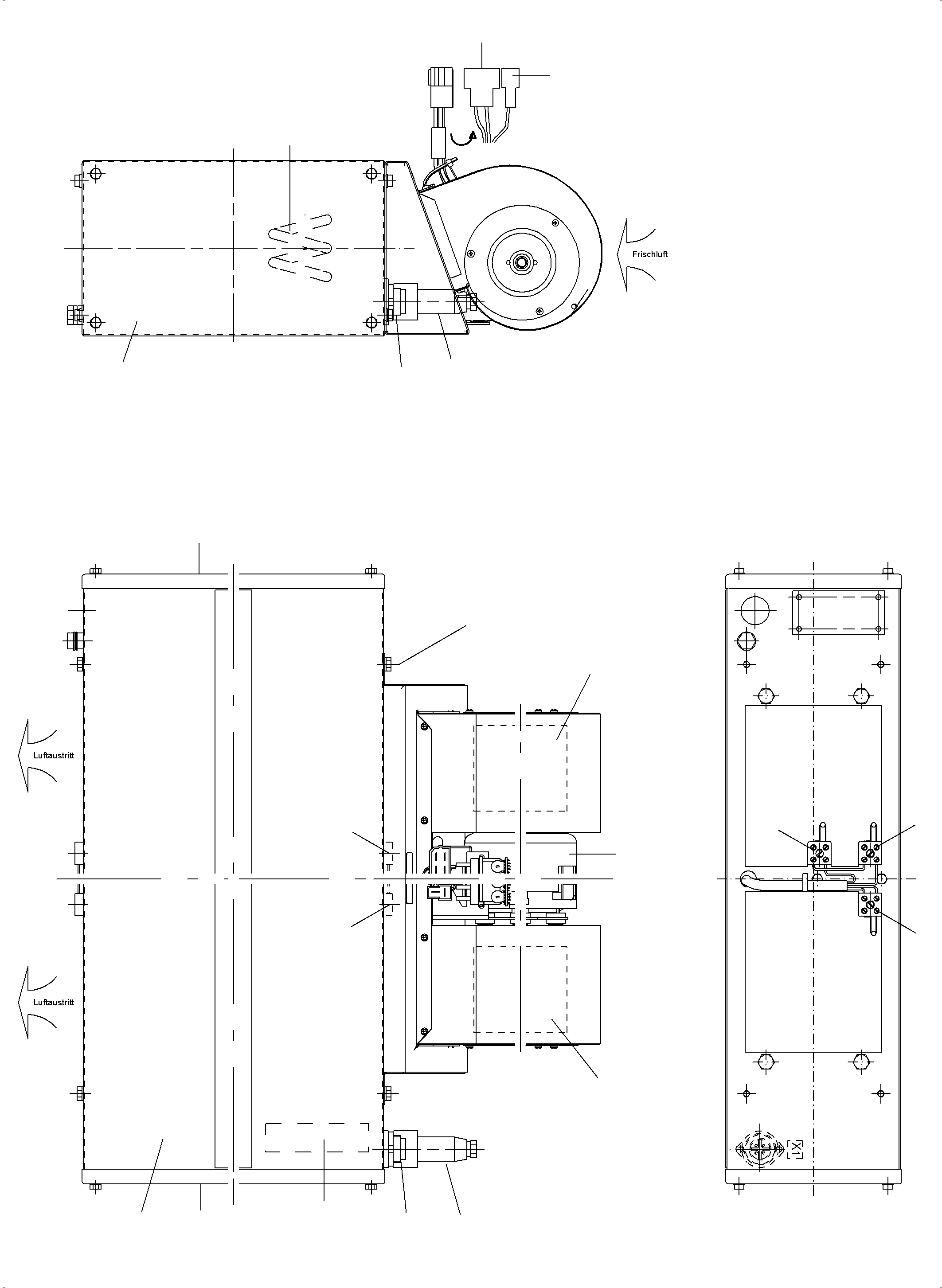 Komatsu parts book diagram for PC8000-6E S/N 12061: ELECTRIC HEATER (COLLECTORLESS)