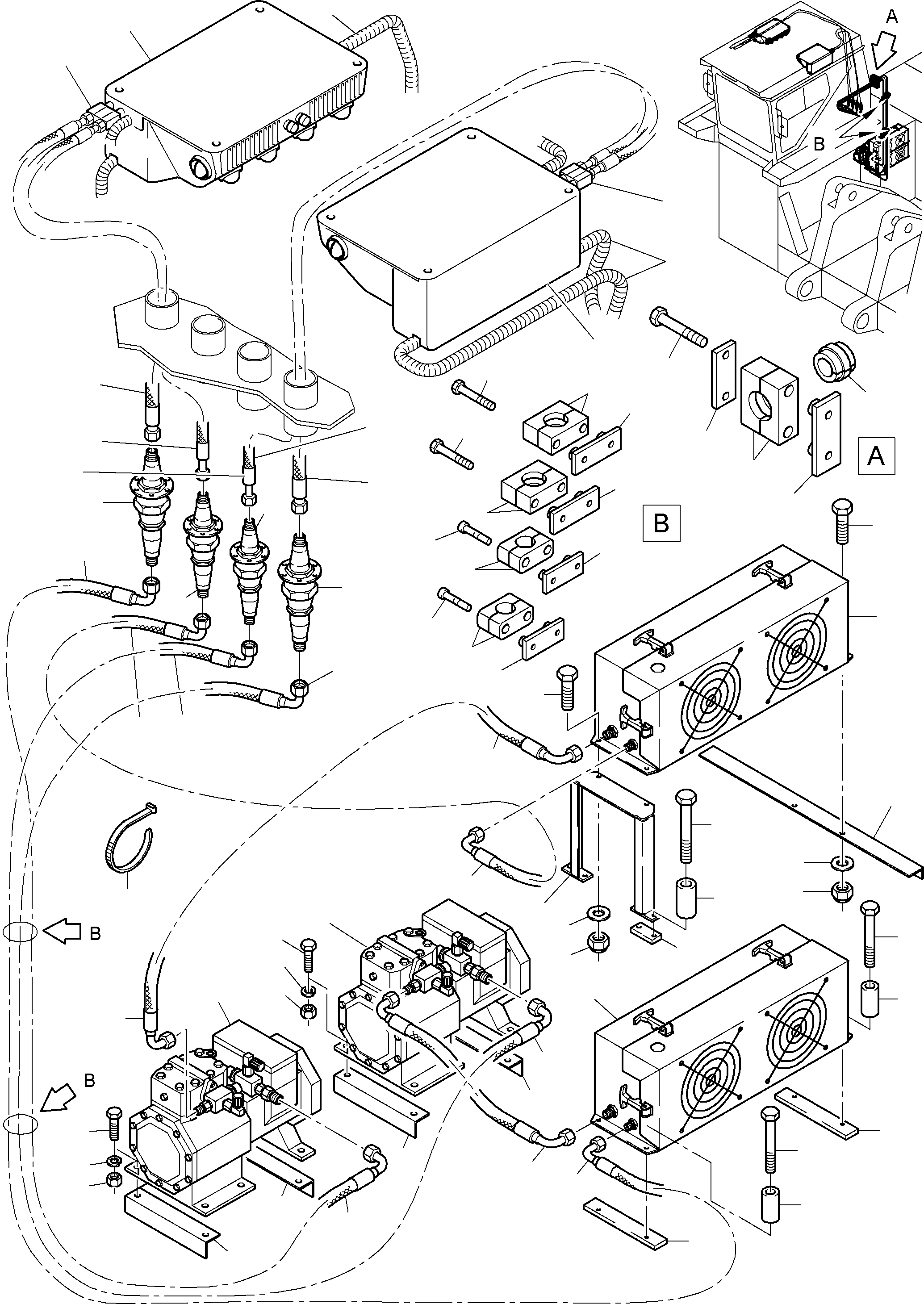 Komatsu parts book diagram for PC8000-6E S/N 12061: AIR CONDITION ARR.
