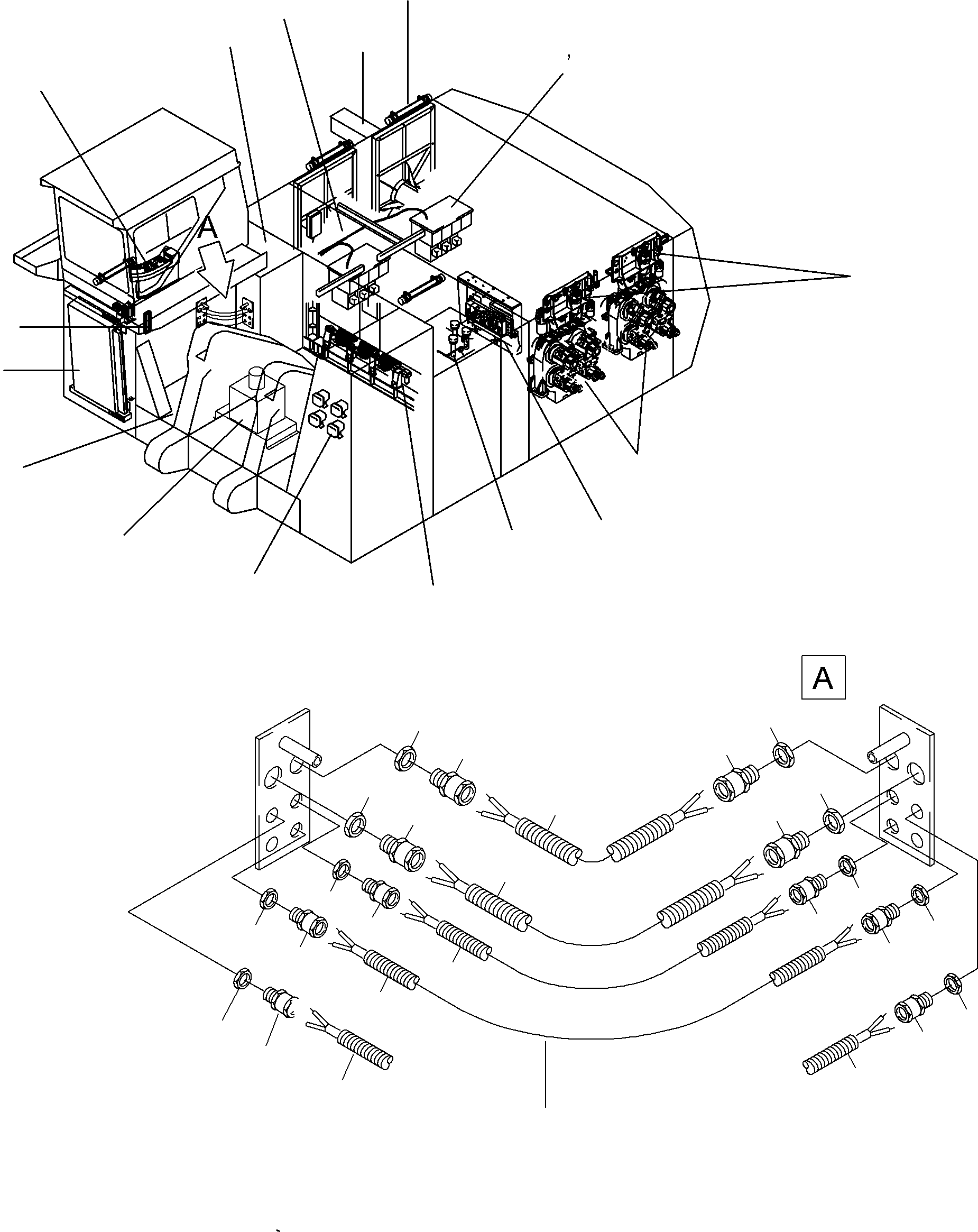 Komatsu parts book diagram for PC8000-6E S/N 12061: ELECTRIC EQUIPMENT