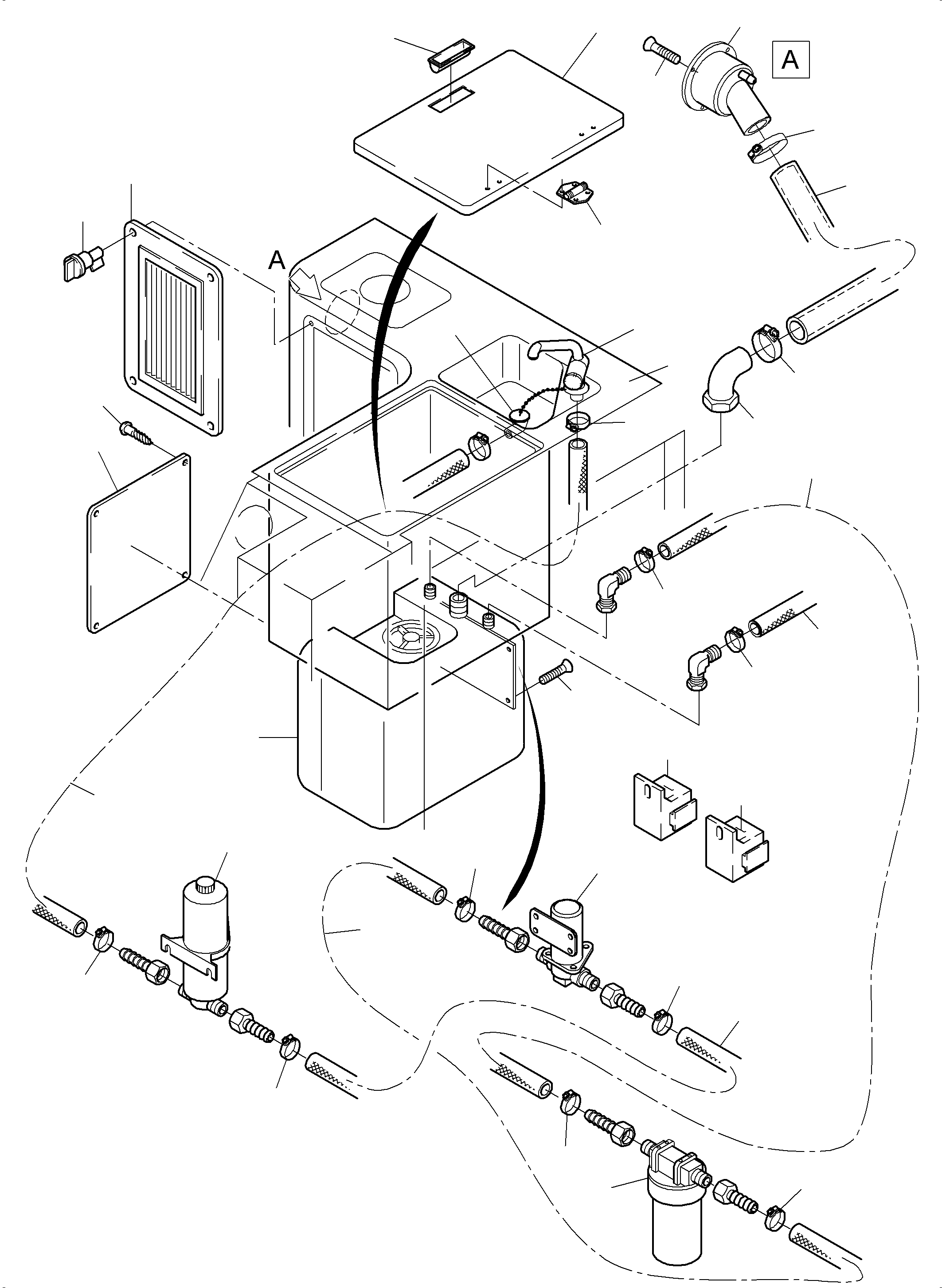 Komatsu parts book diagram for PC8000-6E S/N 12061: OPERATOR'S CAB