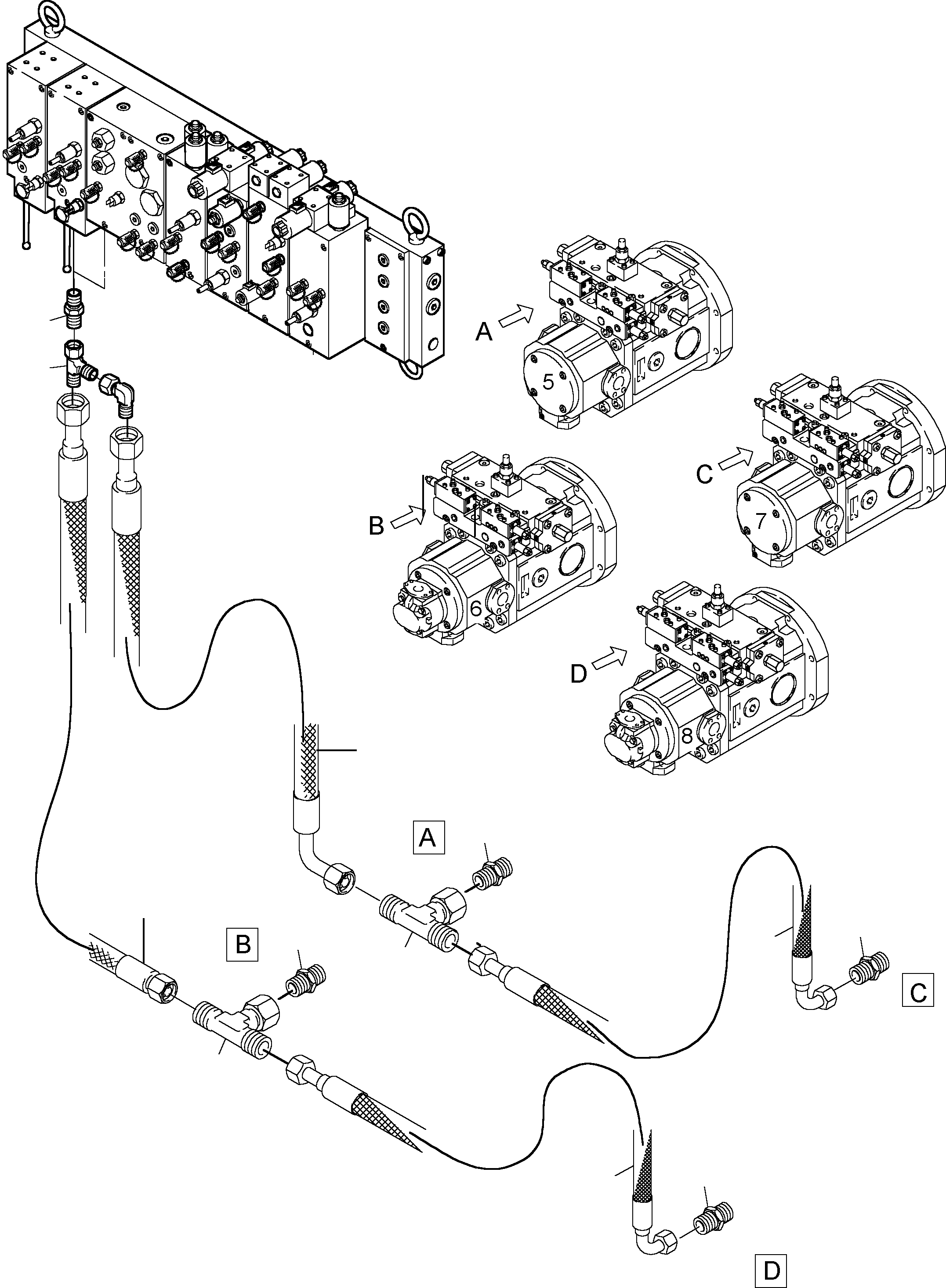 Excavators Mining Komatsu / PC8000-6E S/N 12063(G12063) / Main Pump - Control (XLR)(612-1824a : 612-1824a)