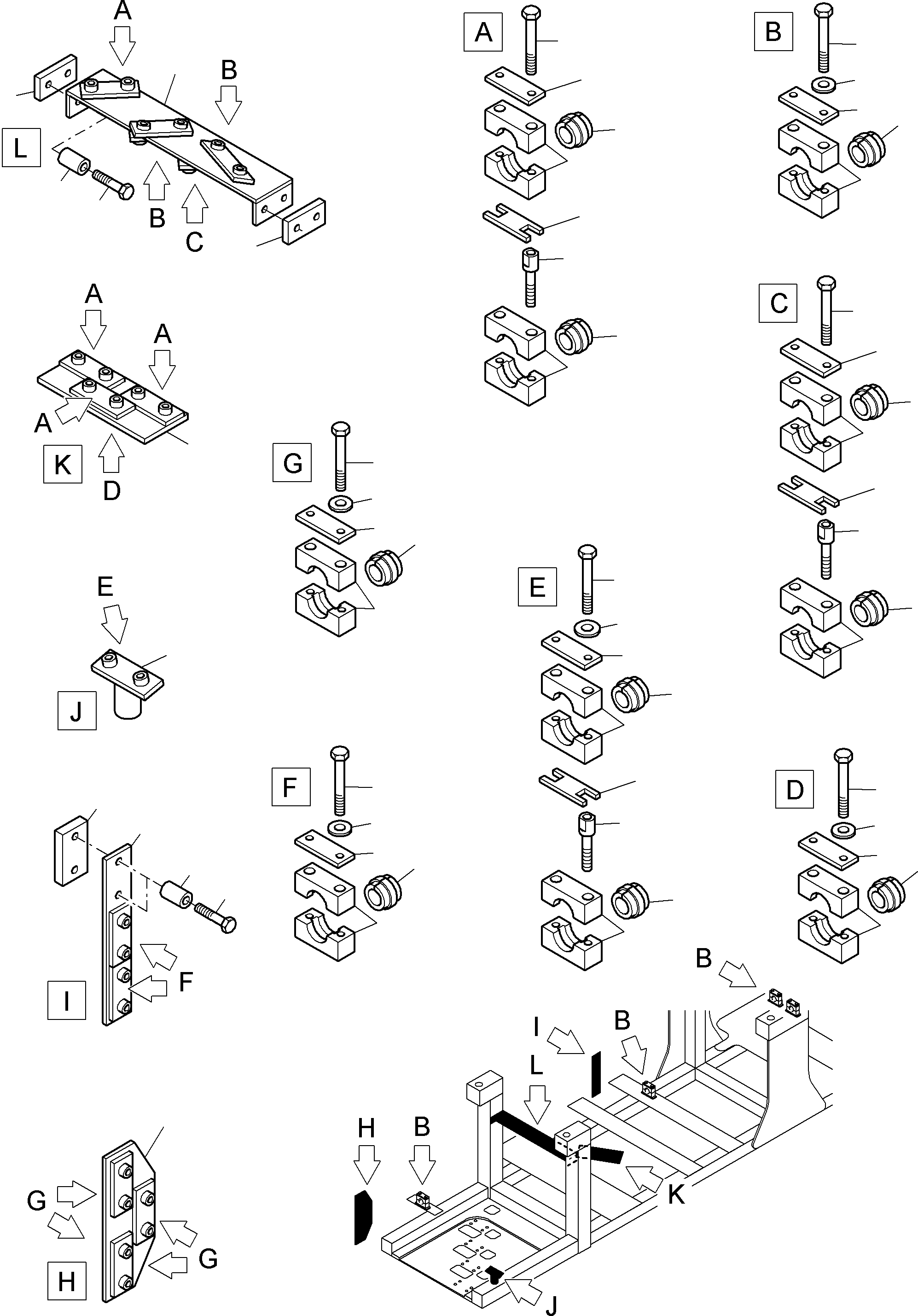 Excavators Mining Komatsu / PC8000-6E S/N 12063(G12063) / Return Lines Control- and Filter Plates(612-1835b : 612-1835b)