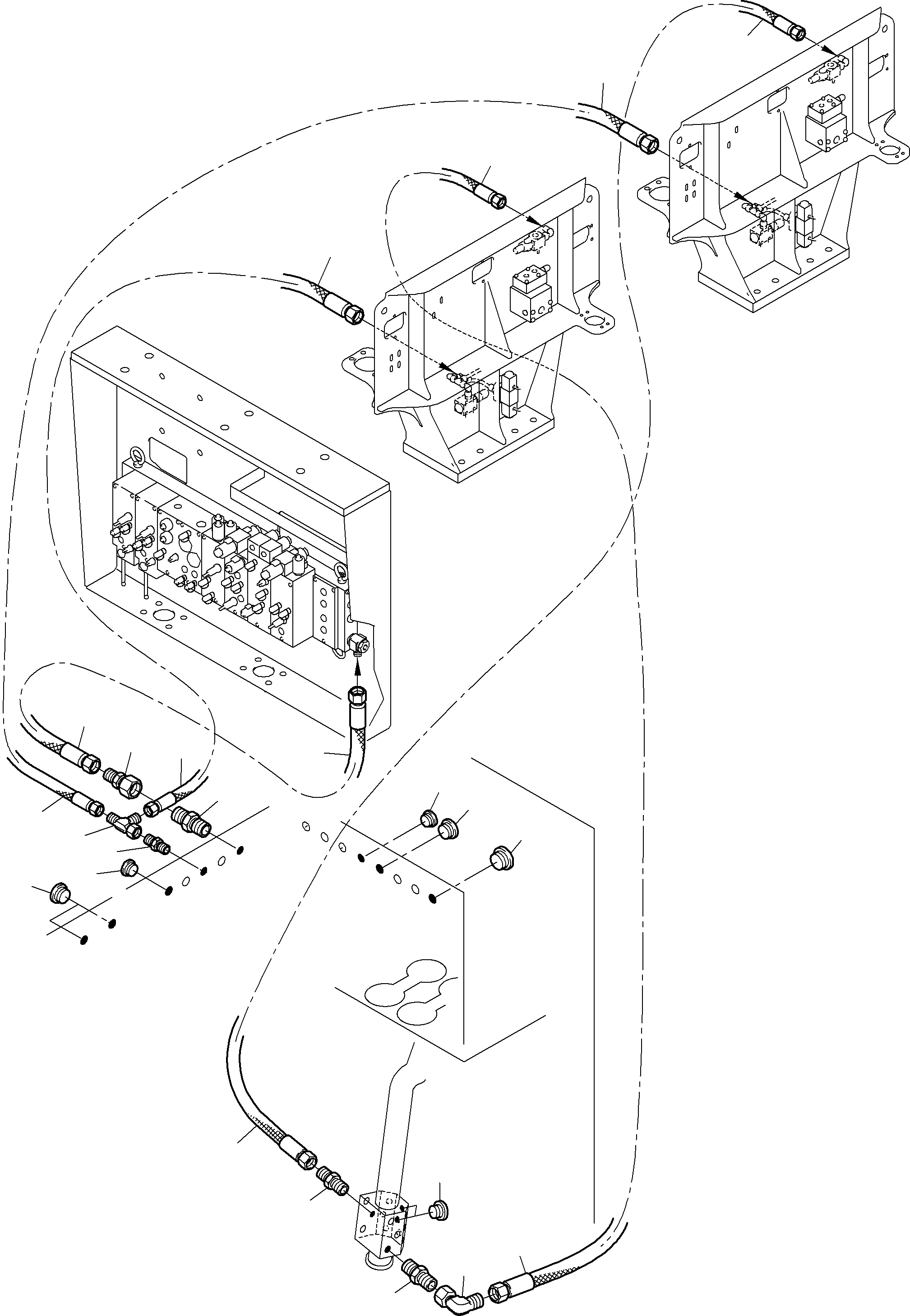 Excavators Mining Komatsu / PC8000-6E S/N 12069(G12069) / Return Lines Control- and Filter Plates(612-1835b : 612-1835b)