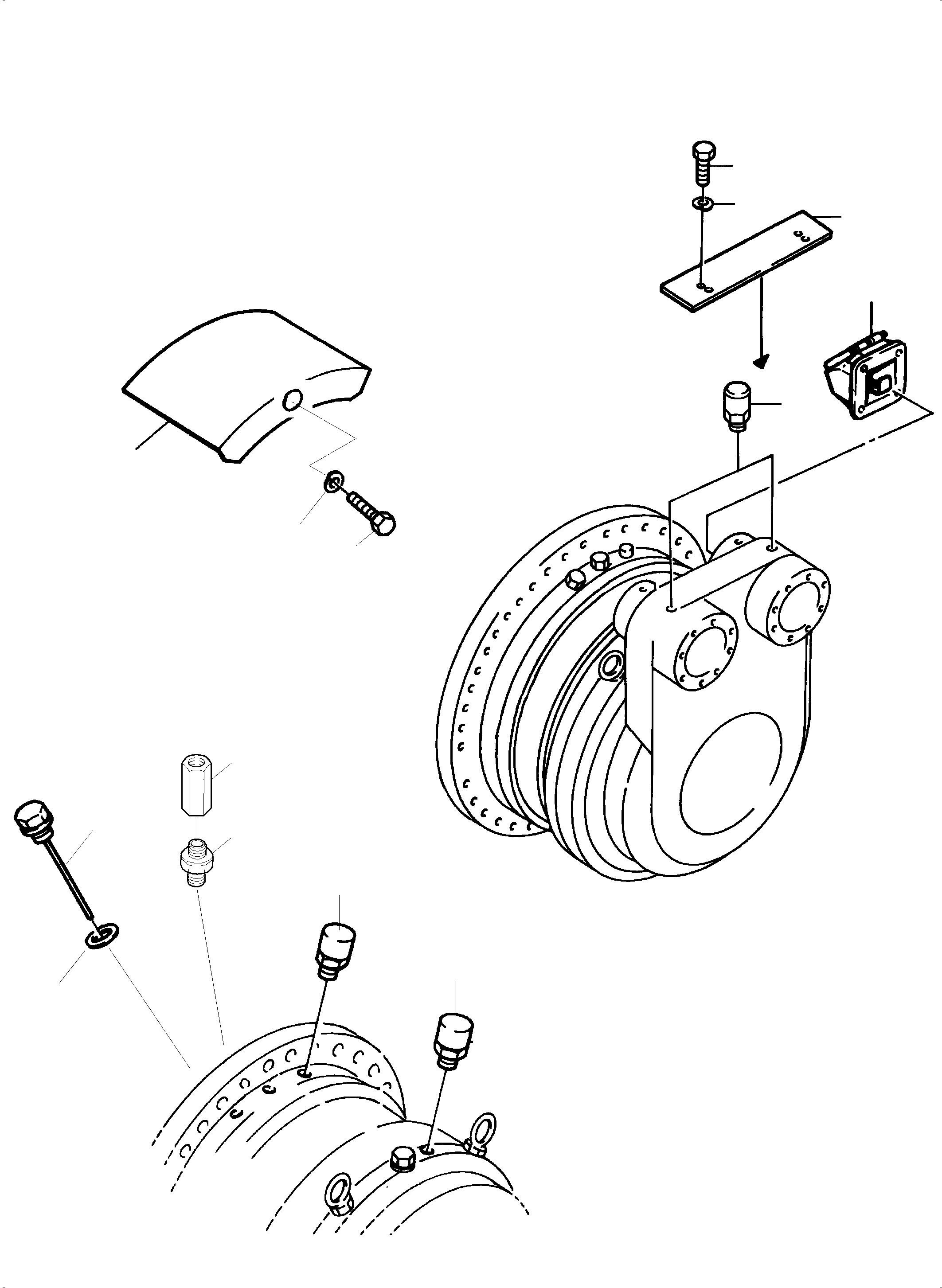 Excavators Mining Komatsu / PC8000-6E S/N 12069(G12069) / Track Group - Drive Sprocket Side, R.H. and L.H.(113-3220 : 113-3220)