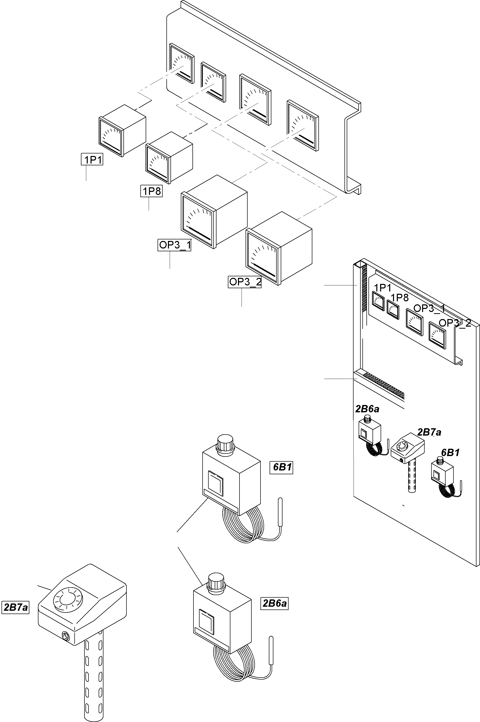 Excavators Mining Komatsu / PC8000-6E S/N 12069(G12069) / Mounting Plate - Sensor(991-0960 : 991-0960)