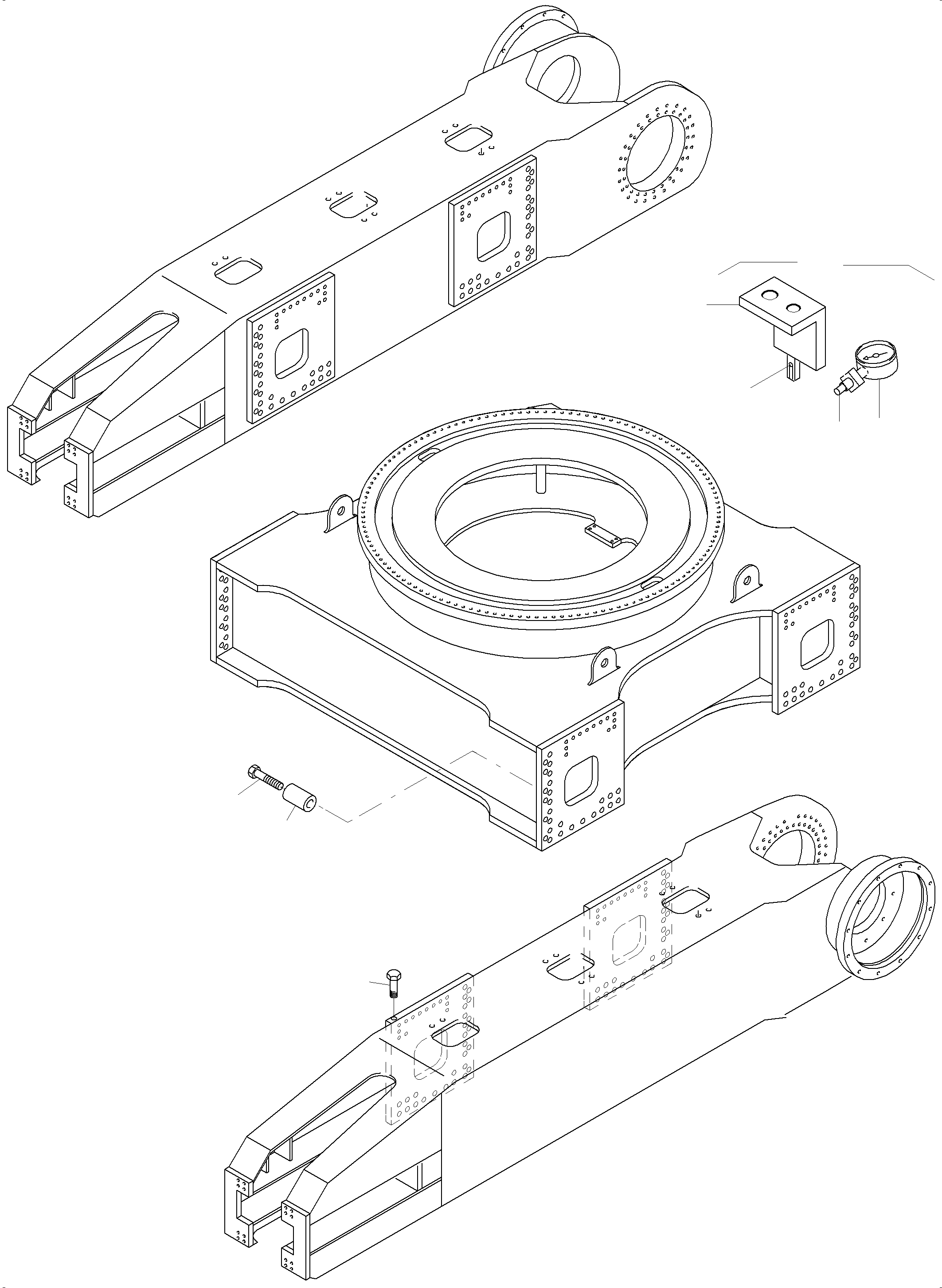 Excavators Mining Komatsu / PC8000-6E S/N 12070(G12070) / Carbody(612-3160 : 612-3160)