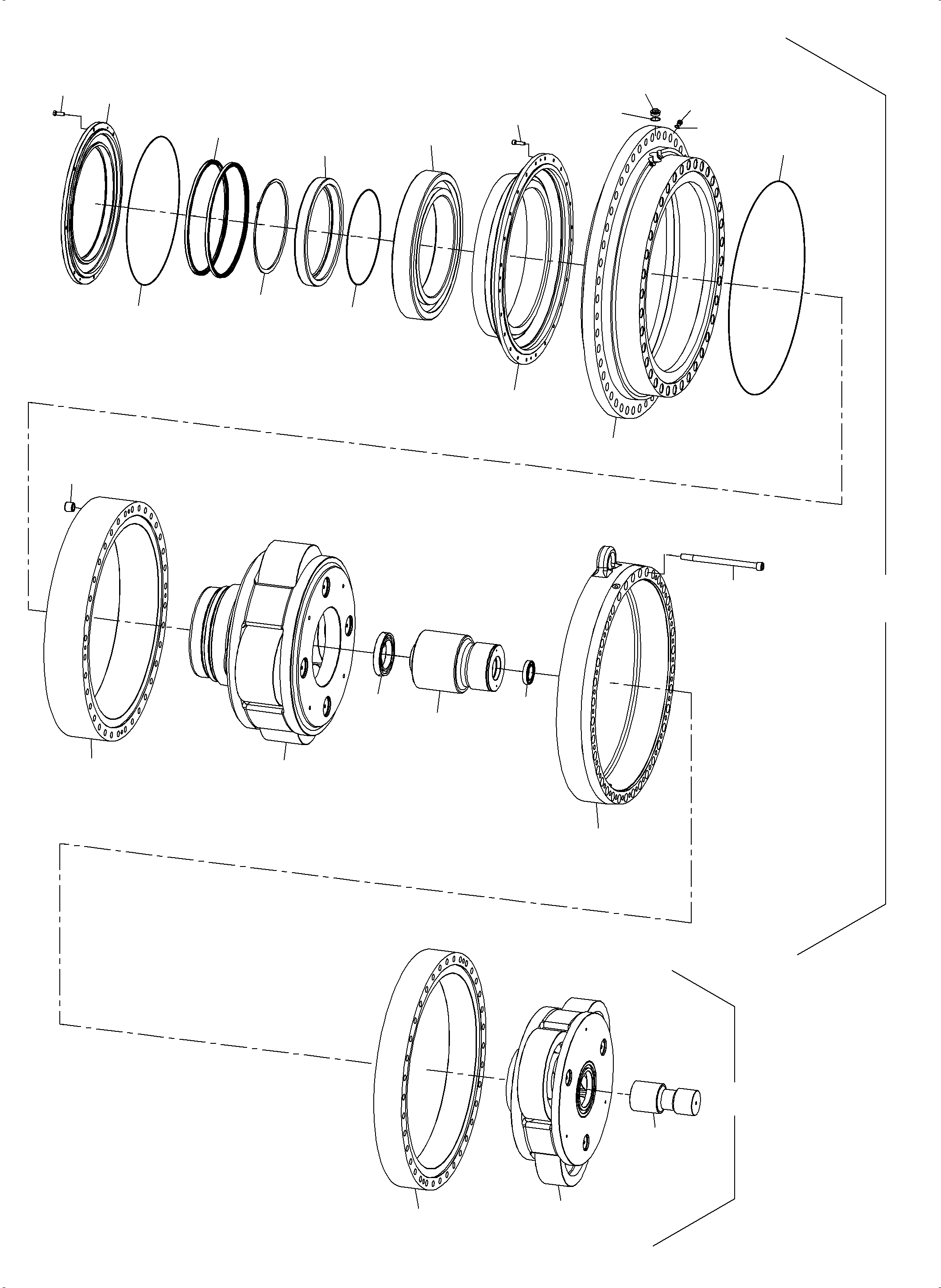 Excavators Mining Komatsu / PC8000-6E S/N 12070(G12070) / Drive Gear Box(991-0938 : 991-0938)