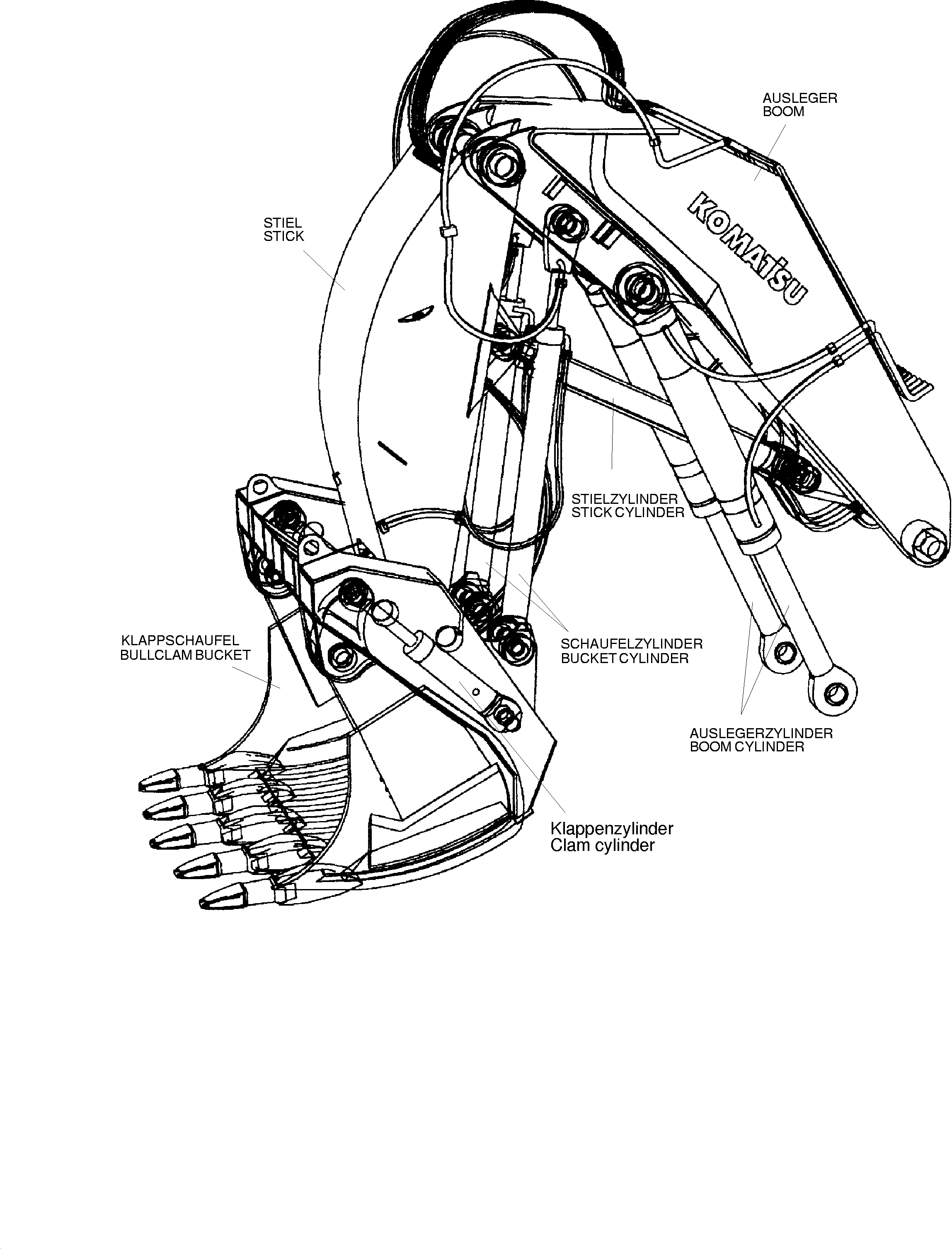 Komatsu parts book diagram for PC8000-6 S/N 12082: 