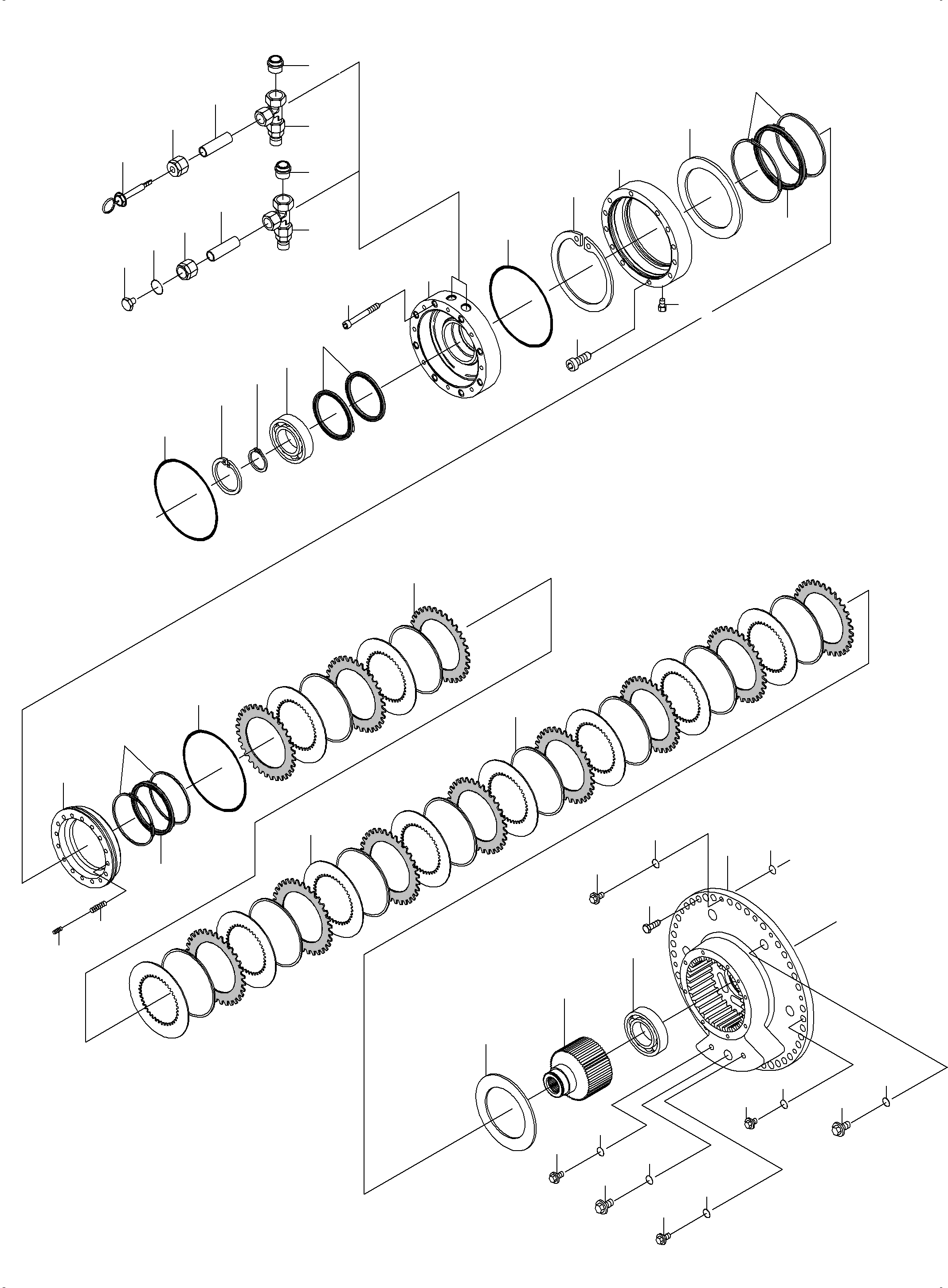 Komatsu parts book diagram for PC8000-6 S/N 12082: SLEW GEARBOX WITH BRAKE