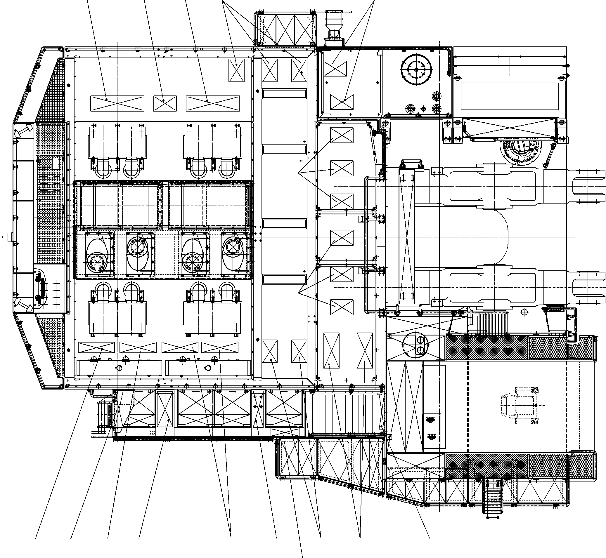 Komatsu parts book diagram for PC8000-6 S/N 12082: STEP PAD MOUNTING