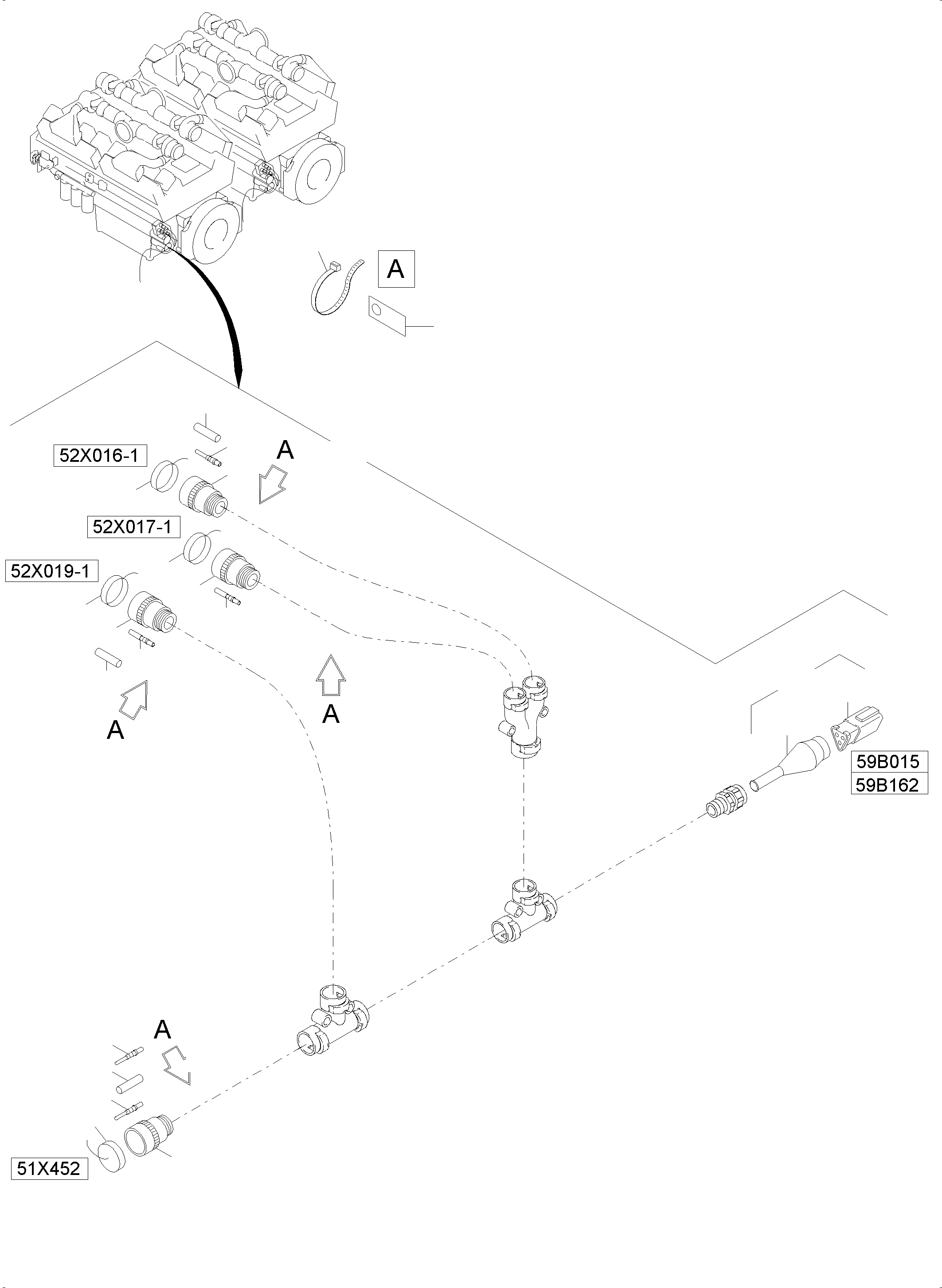 Komatsu parts book diagram for PC8000-6 S/N 12082: CABLES - MOTOR