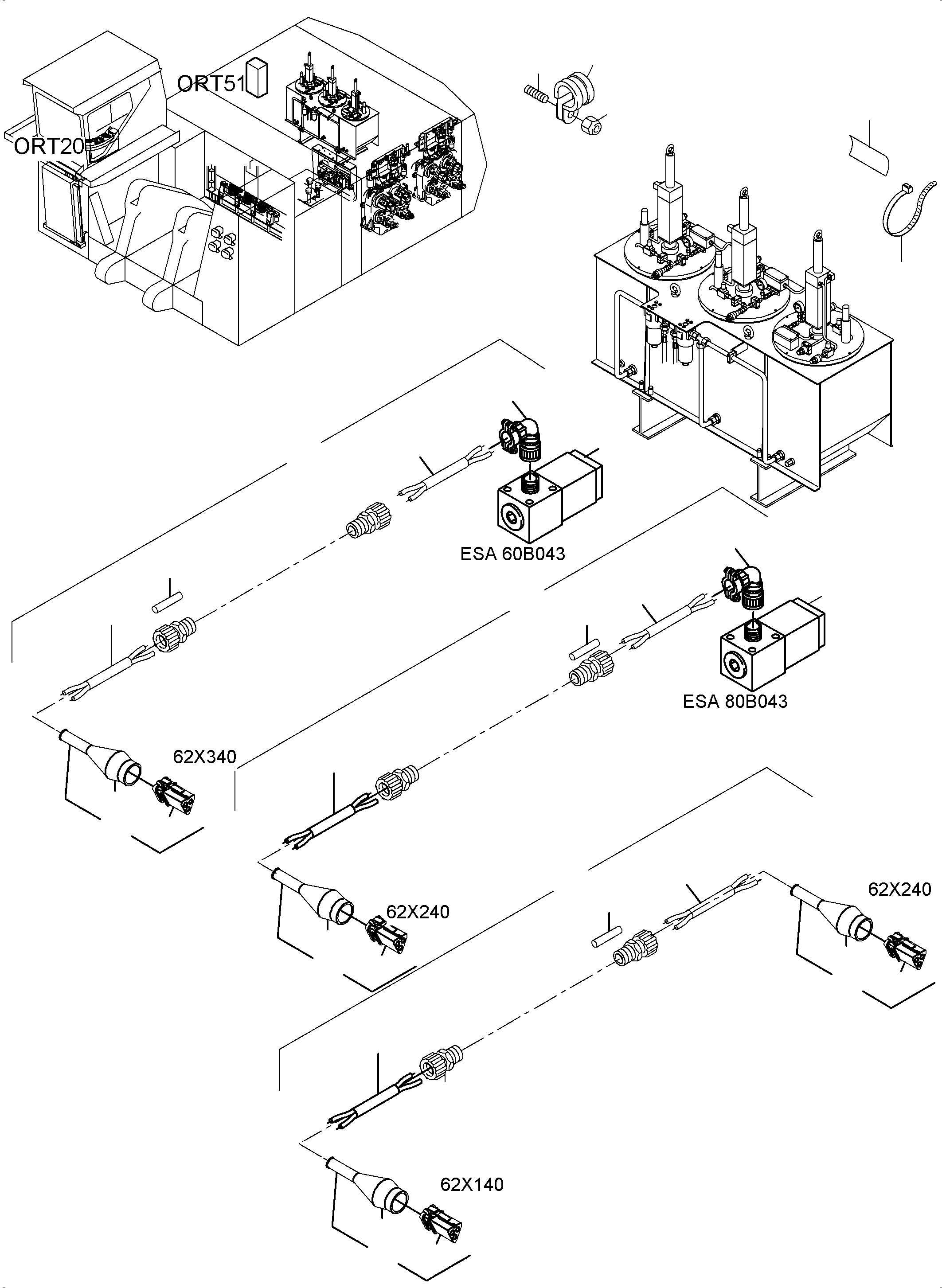 Komatsu parts book diagram for PC8000-6 S/N 12082: ELECTR. PARTS