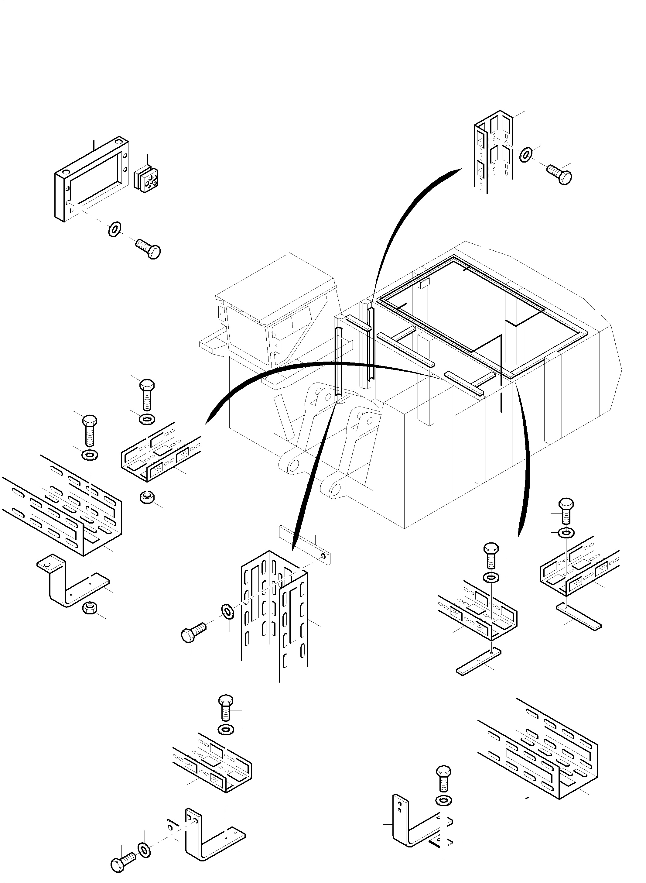 Komatsu parts book diagram for PC8000-6 S/N 12082: LIGHTING EQUIPMENT